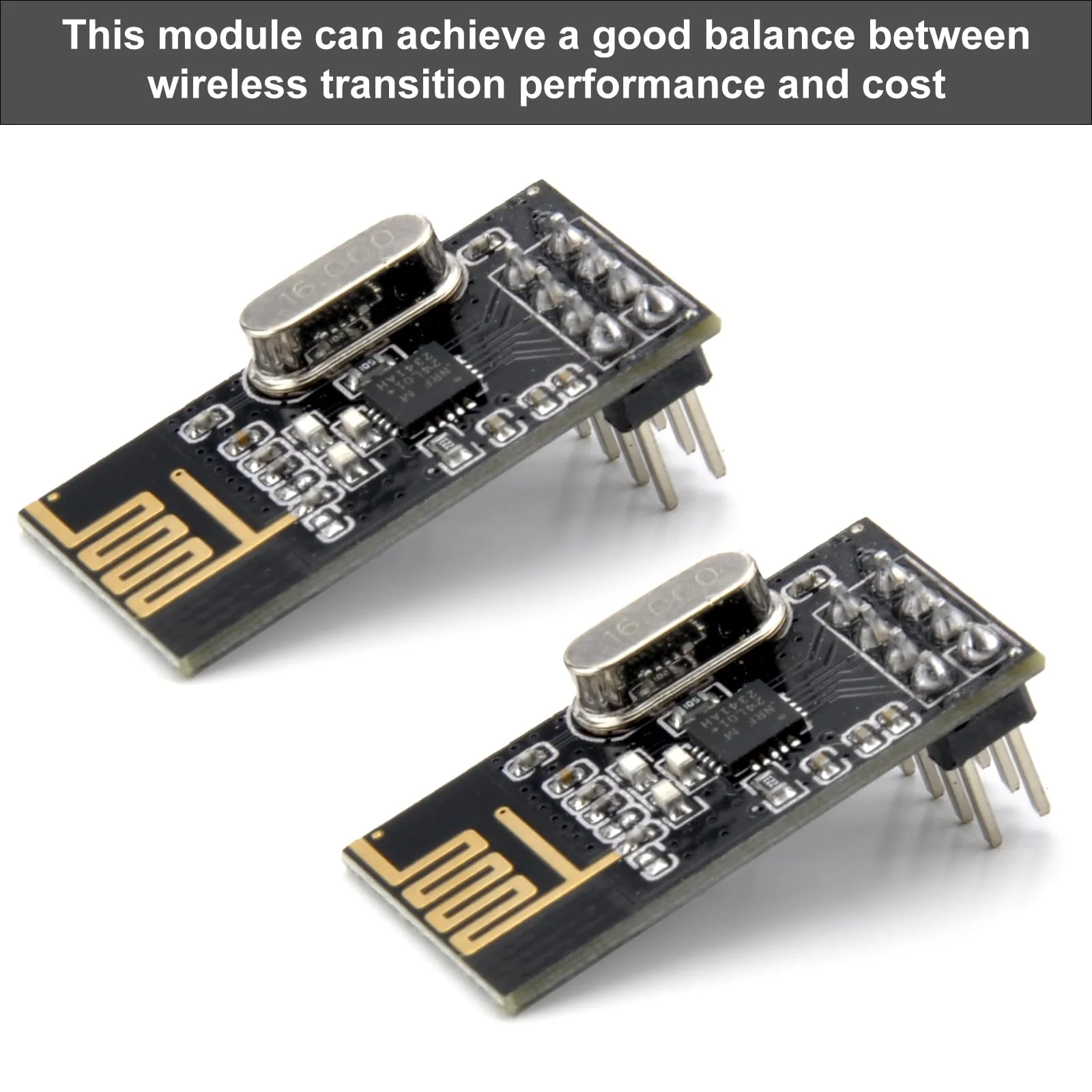 HENGBIRD 4 Pcs nRF24L01 + Wireless Transceiver Module NRF24L01 + 2.4G Wireless Transceiver Radio Transceiver Module RF PI ARM Model Wireless 200M Communication Module Upgrade - Image 3