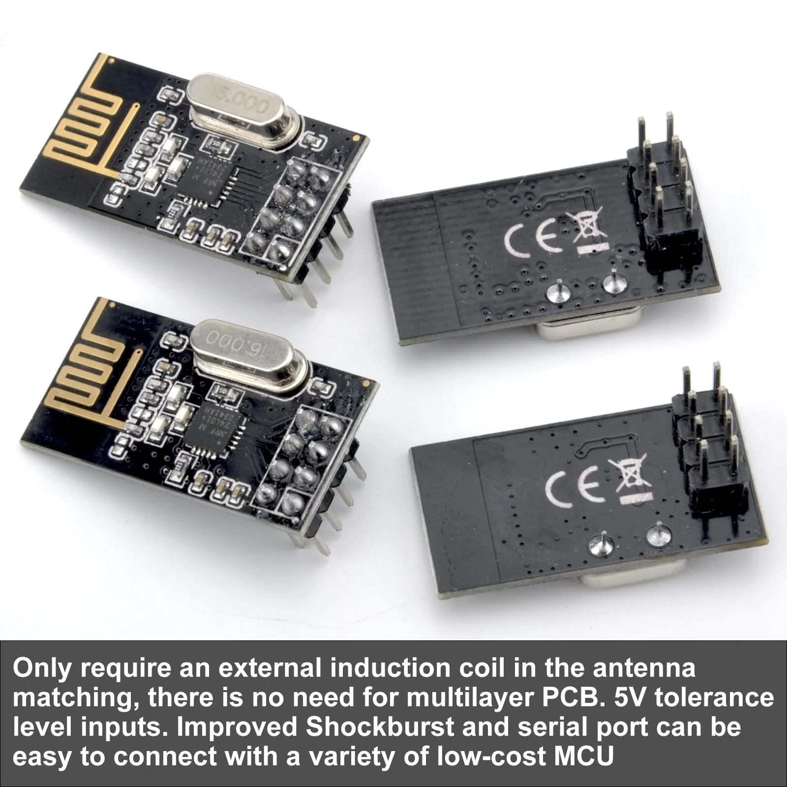 HENGBIRD 4 Pcs nRF24L01 + Wireless Transceiver Module NRF24L01 + 2.4G Wireless Transceiver Radio Transceiver Module RF PI ARM Model Wireless 200M Communication Module Upgrade - Image 6