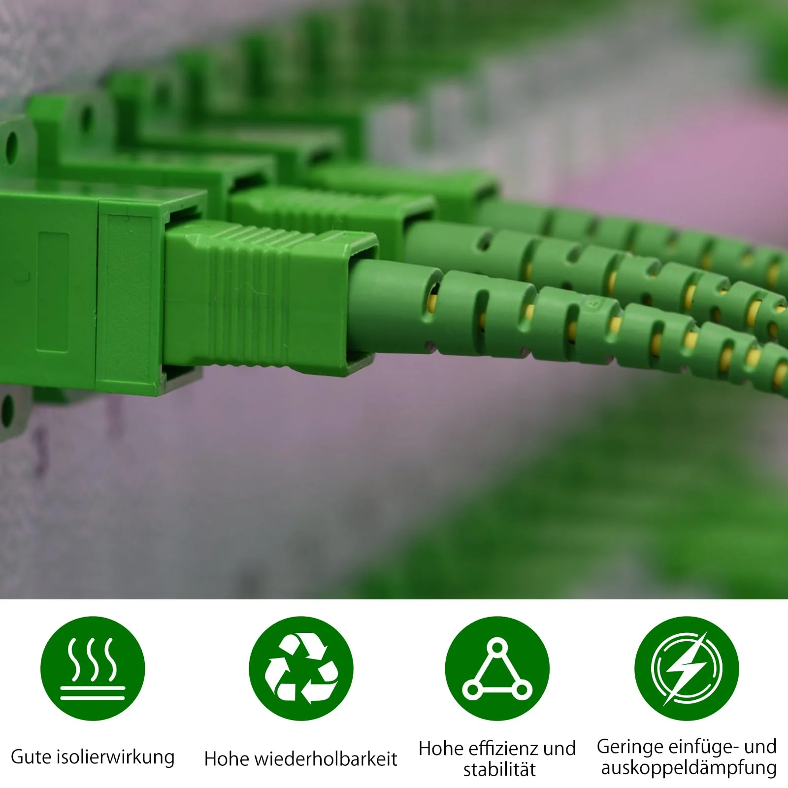 HENGBIRD Fibre Optic Adapter LC/APC Female to SC/APC Male Singlemode 9/125um Simplex Hybrid Fibre Optic Adapter Plug Fiber Cable Extension for Interface Conversion, OTDR, VFL etc. - Image 3