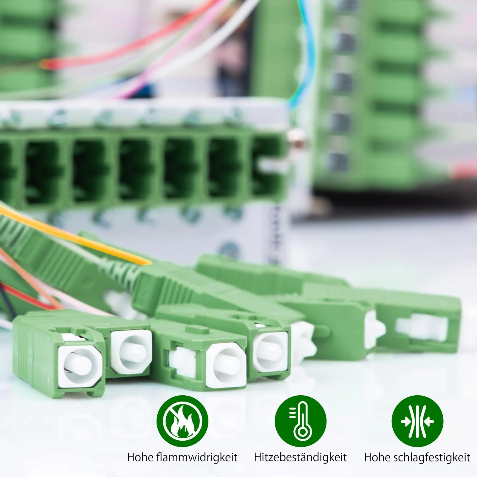 HENGBIRD Fibre Optic Adapter LC/APC Female to SC/APC Male Singlemode 9/125um Simplex Hybrid Fibre Optic Adapter Plug Fiber Cable Extension for Interface Conversion, OTDR, VFL etc. - Image 6