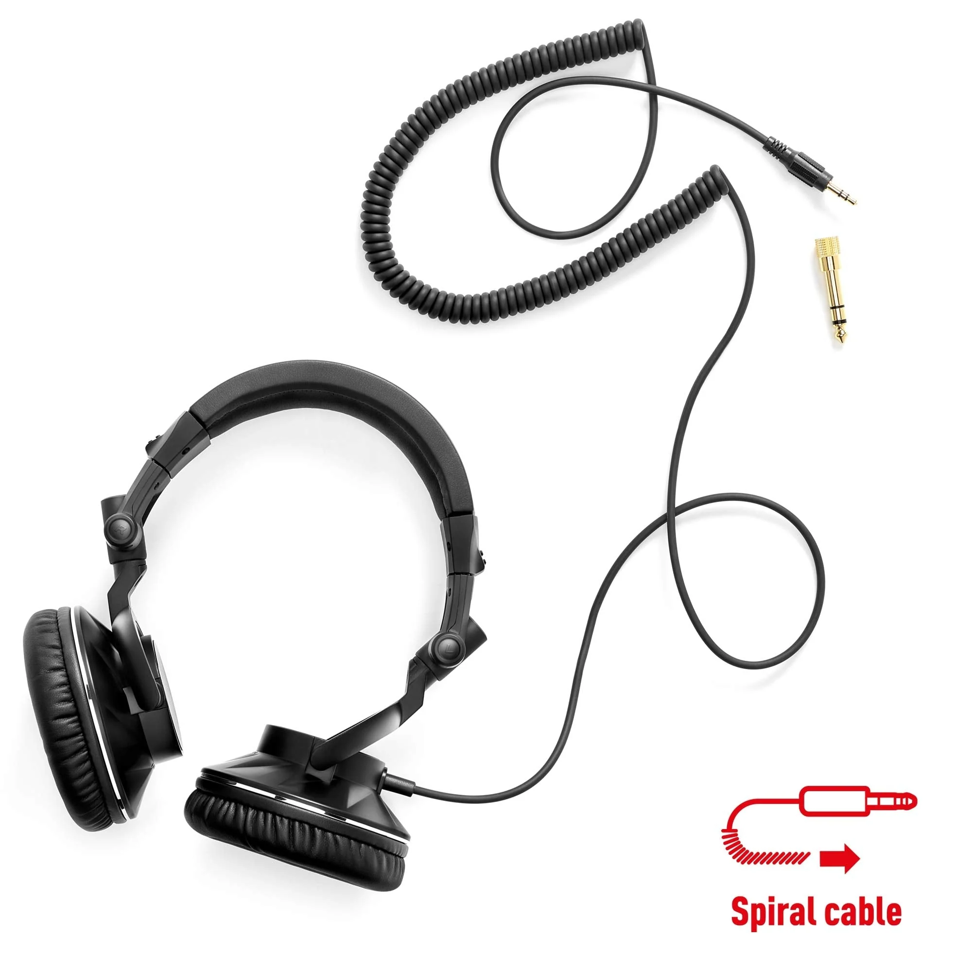 Hercules HDP DJ60 – Professional-Quality DJ Headphones - High Performance, Foldable and Comfortable,Black - Image 2