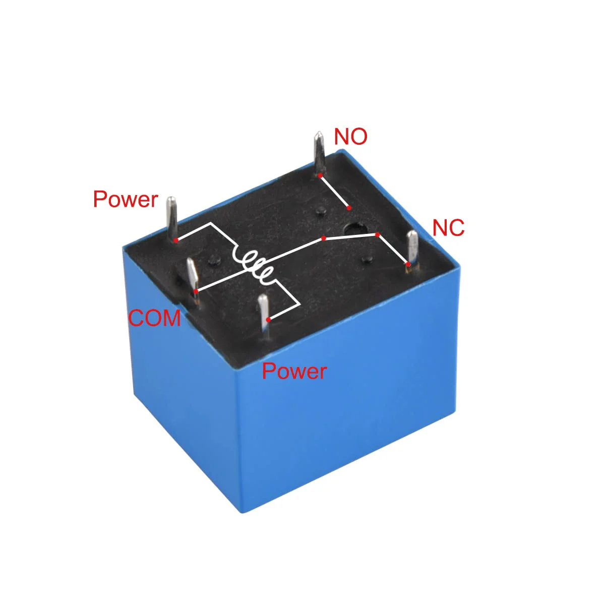 Heschen - PC Relay SRD-05VDC-SL-C DC5V Coil SPDT 10A 250VAC 5 Pin Terminal 2 Pack - Image 5