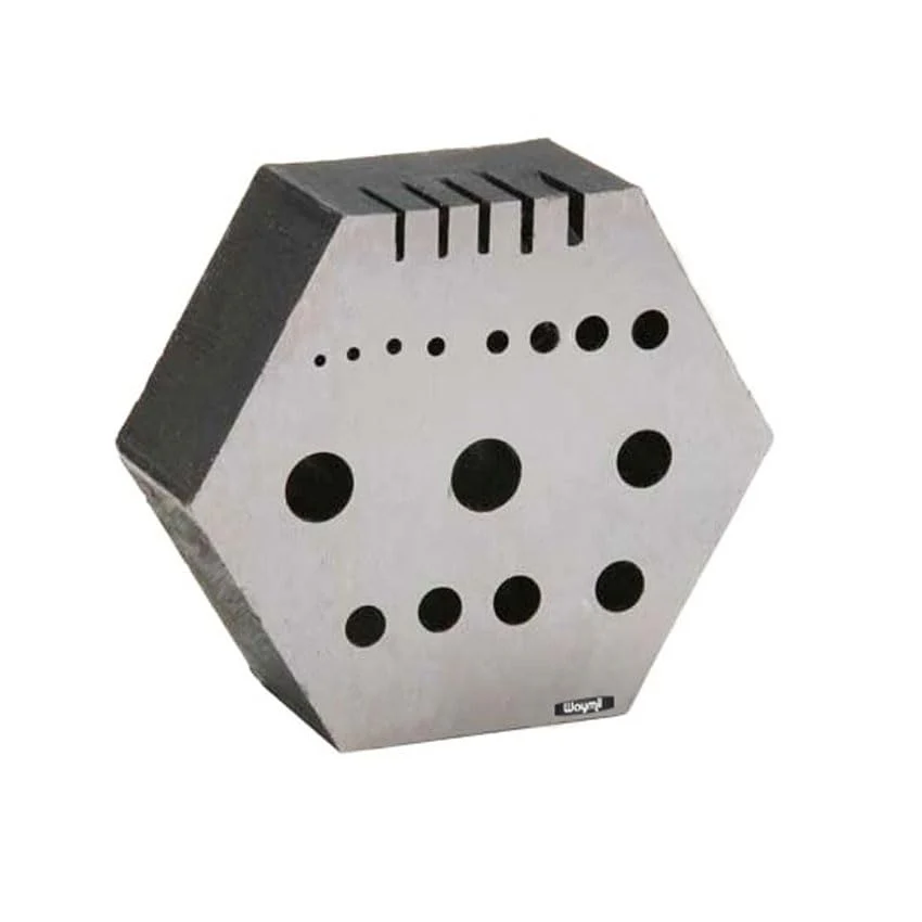Hexagonal Steel Riveting Anvil Block 7/8" Thick Multi-Functional Bench Hex Steel Block Drilling Jewelry Watchmakers, Craftsman - Image 3
