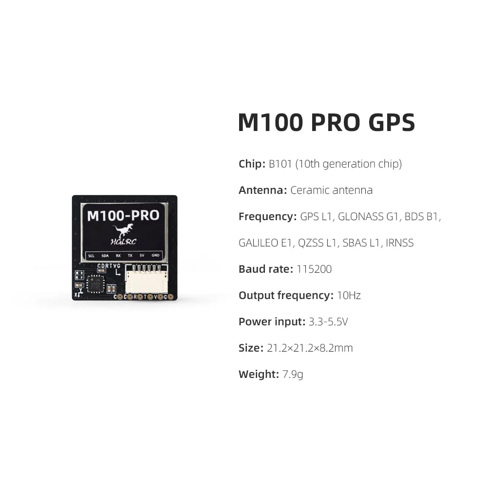 HGLRC M100 Pro GPS QMC5883L Compass Five-Mode Positioning Upgraded 10th Generation Chip Compatible with FPV Fixed-Wing UAV - Image 3