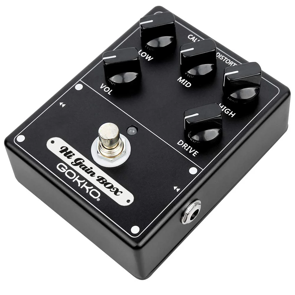 Hi-Gain Box Distortion Pedal - California Mesa Boogie Amp Simulation | 5 Control Knobs for Custom Tone Shaping | All-Analog Overdrive | 9V DC Power Supply - Image 2