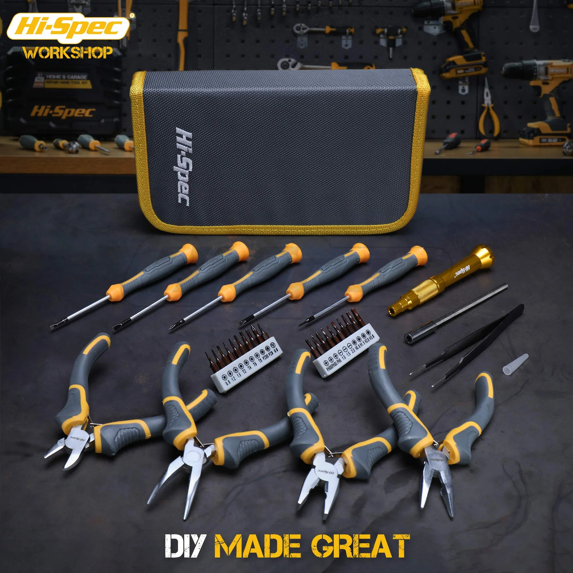 Hi-Spec 32pc Electronics Repair & Opening Tool Kit Set for Laptops, Phones, Devices, Computer & Gaming Accessories. Precision Small Screwdrivers with Pentalobe Bits for iPhones & MacBooks - Image 7