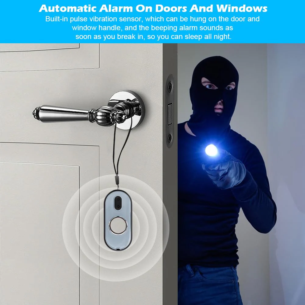 Hidden Camera Detector, 3-in-1 Bug Detector with Vibration Alarm and LED Torch, Anti-Spy Infrared Scanner, Hidden Cameras Detection, Hidden Camera Detector Anti-Spy for Hotel (Black) Black - Image 2