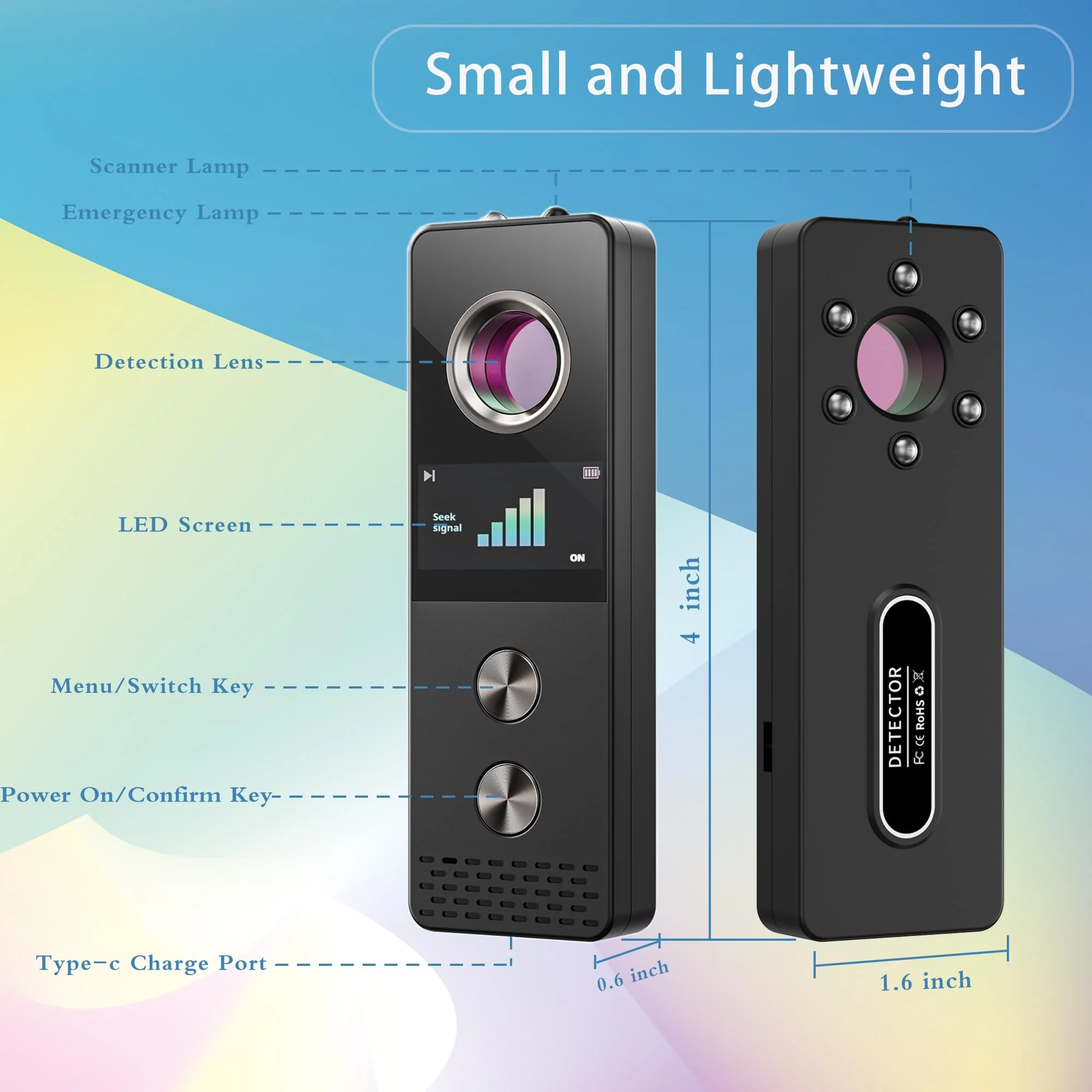 Hidden Camera Detector - RF Bug Detector Device for Privacy Protection | Anti-Spy Finder for Travel & Hotels - Image 2