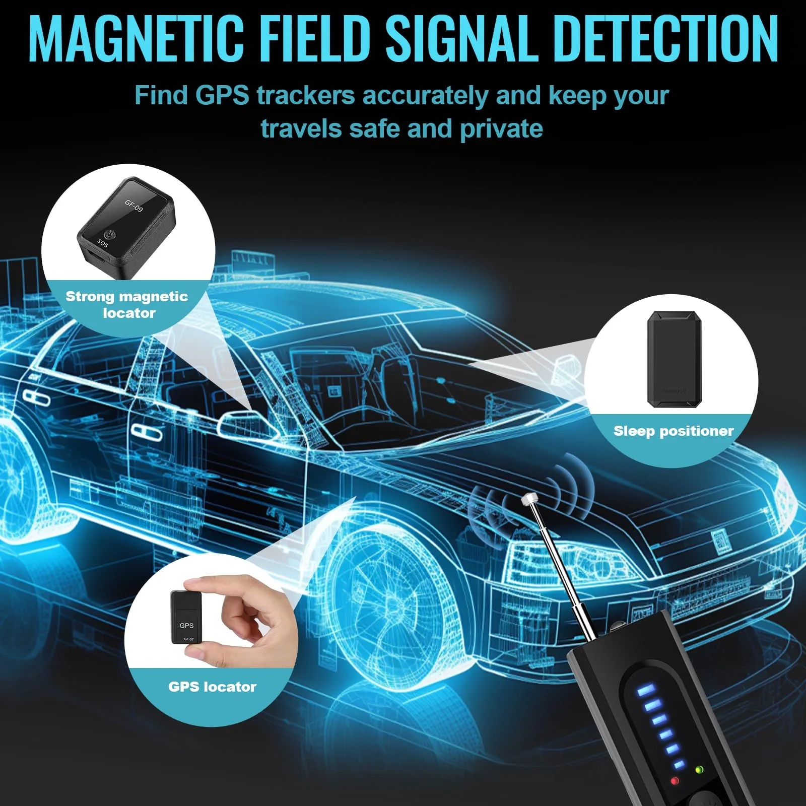 Hidden Camera Detectors, Anti-Spy Camera Finder Detector, Bug Detector, GPS Hidden Camera Detectors, Tracking Device Detectors, Camera Detector for Hotels, Home, Airbnb, Office (X13) X13 - Image 4