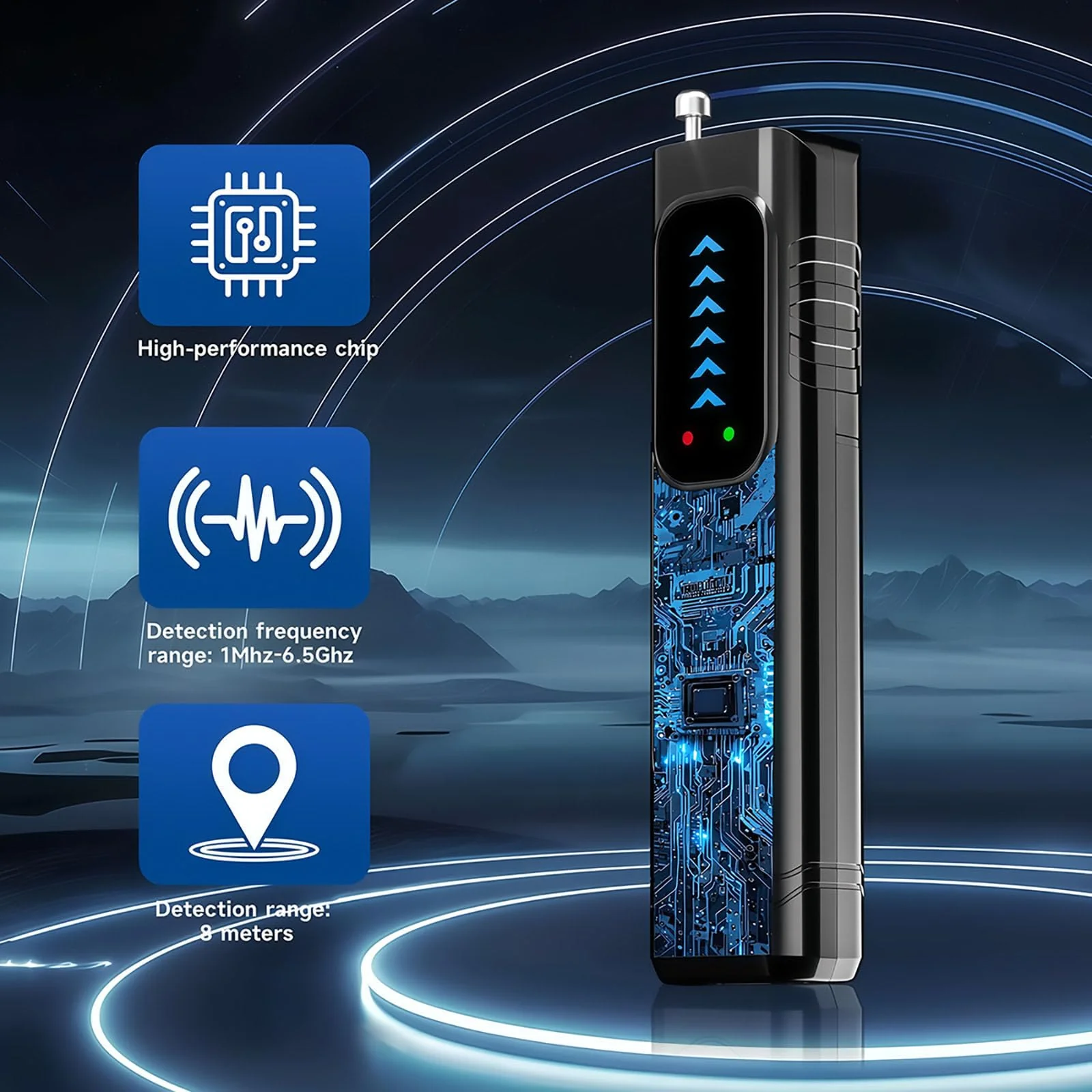 Hidden Camera Detectors,Anti-Spying Device,Portable GPS Tracker Detector and Bug Sweeper Device,Wireless Signal and RF Scanner,Hidden Camera Finder for Travel,Hotels,Home,Office,Car - Image 3