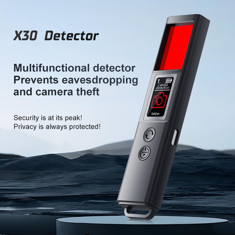 Hidden Camera Detectors, Spy Camera Detectors, 2025 Upgraded Device Finder for Hotels Car Office Home Travel Meetingroom, Signal Scanner Mini Design, 8 Levels Sensitivity 9 Modes, 25H Working Time Black - Image 3