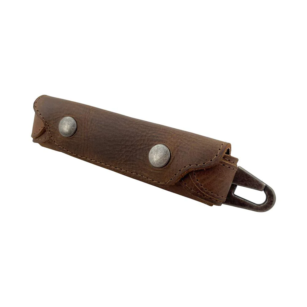 Hide & Drink, Harmonica Leather Case, Vintage Style, Instrument Protector, Musician Accessories, Handmade :: Bourbon Brown - Image 3