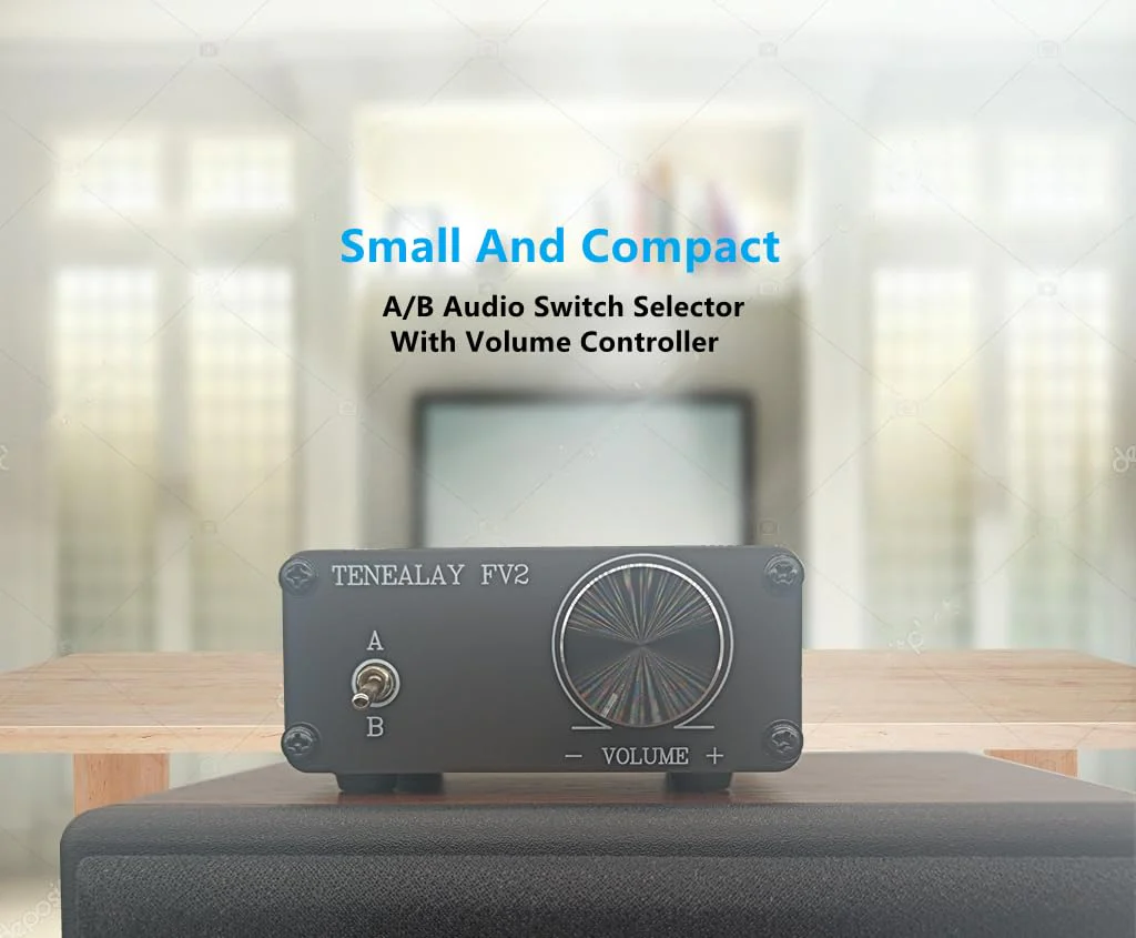 HiFi RCA Passive Preamp Stereo Audio Preamplifier with Volume Control, A/B Audio Switch selector FV2 - Image 2