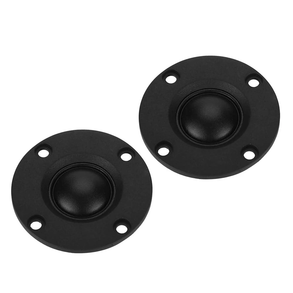 HiFi Speaker, 2Pcs 30W 6Ω Dome Tweeter Magnet Treble Speaker Silk Film HiFi Loudspeaker Magnet 20mm Vibrating Diaphragm