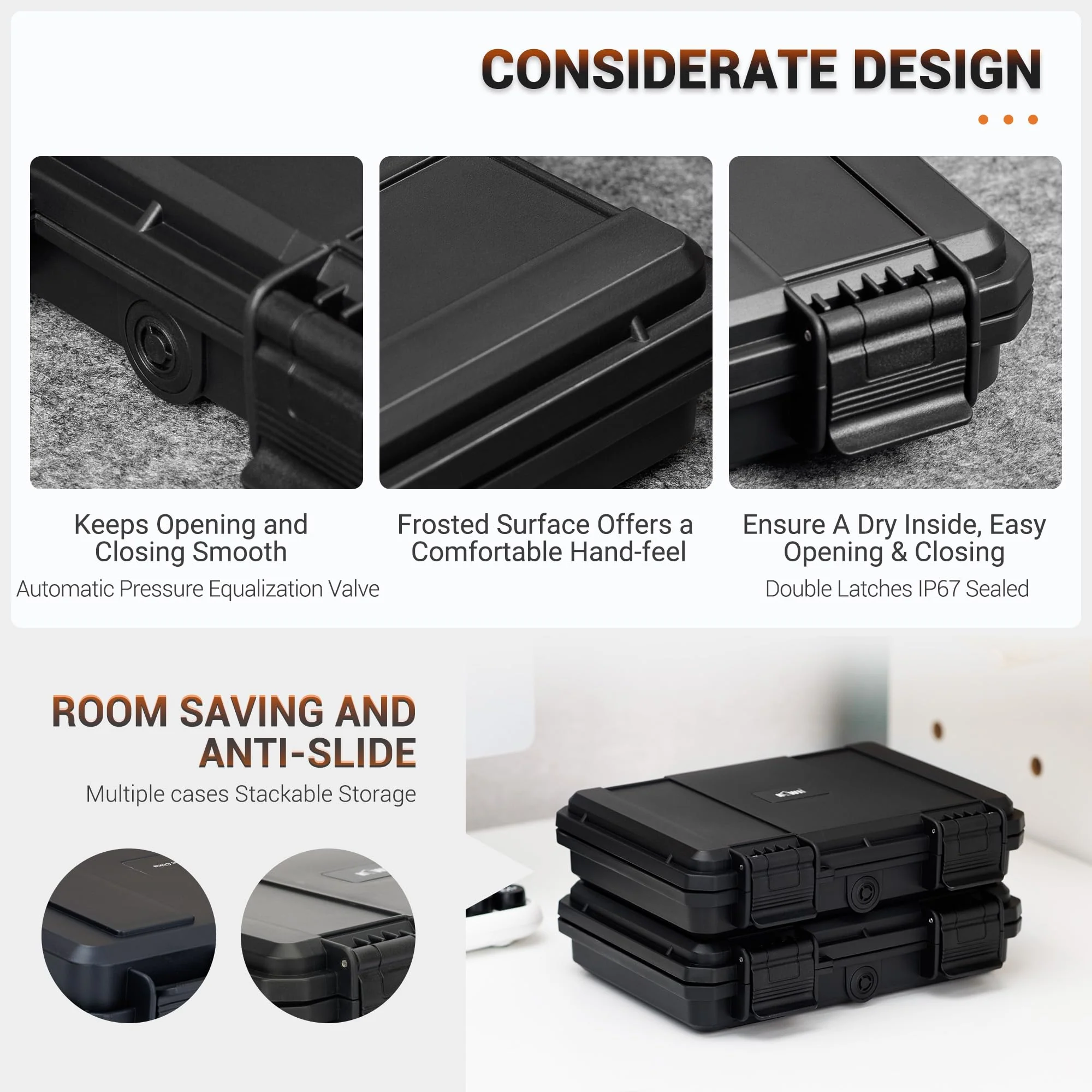 High Capacity 24 Slots M.2 2280 2260 2242 2240 2230 Case, Sturdy M.2 NVMe SSD Card Case with Label & Notepaper, Water-Resistant & Shockproof M.2 2280 SSD Holder Vertical Style M.2 Drive Organizer Box for 24 M.2 SSDs - Image 4
