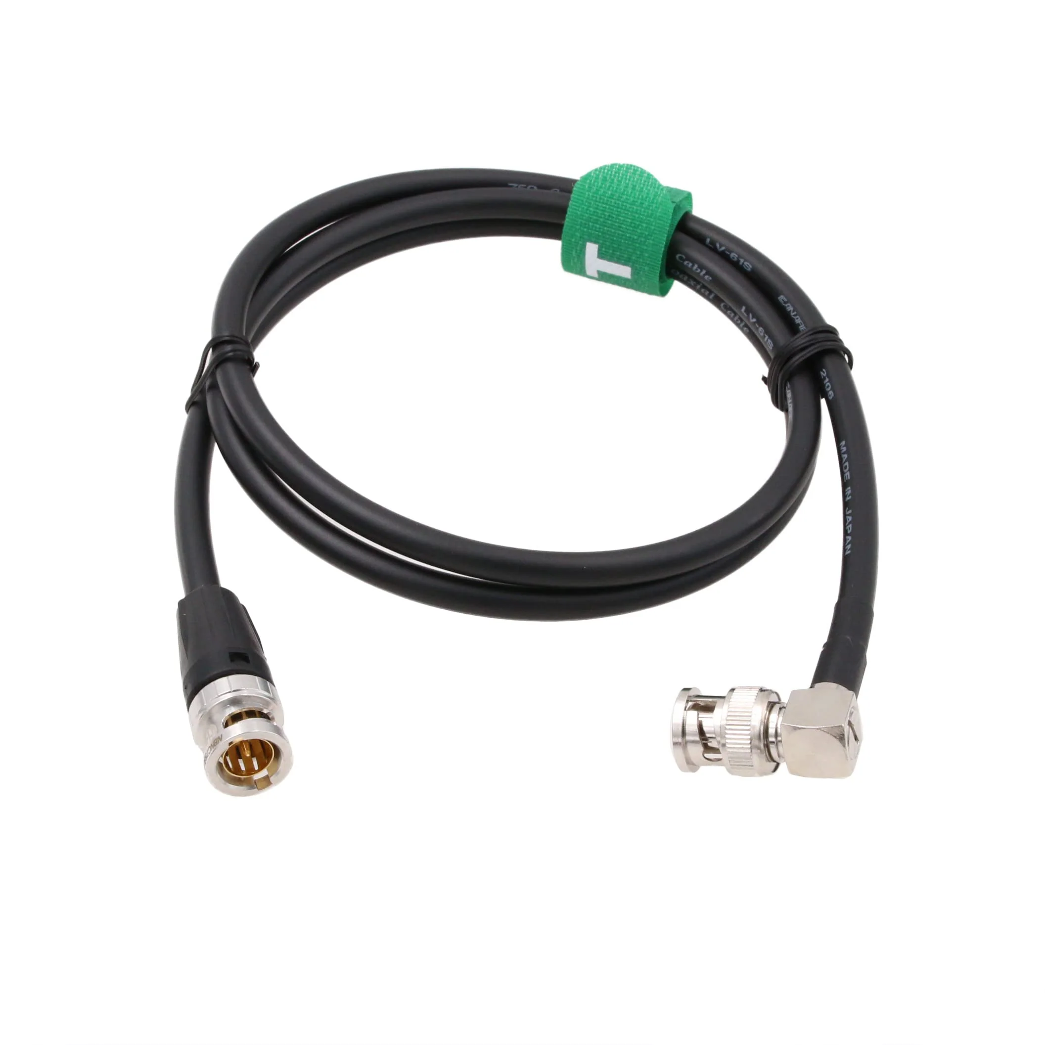 High Flex 12G 3G HD SDI 75 ohm Coaxial Video Cable 4K 60fps Male BNC to Right Angle Male BNC Canare LV-61S for RED ARRI Camera Monitor 5M - Image 3