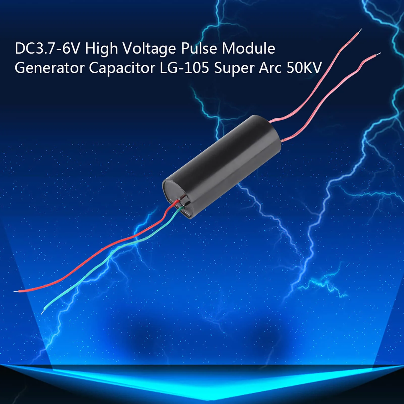 High Voltage Pulse Generator, DC 3.7 V-6 V to 50 kV Boost Step-up Module High Voltage Transformer, 50000 V Super Arc Ignition Coil Module CE Certification - Image 2