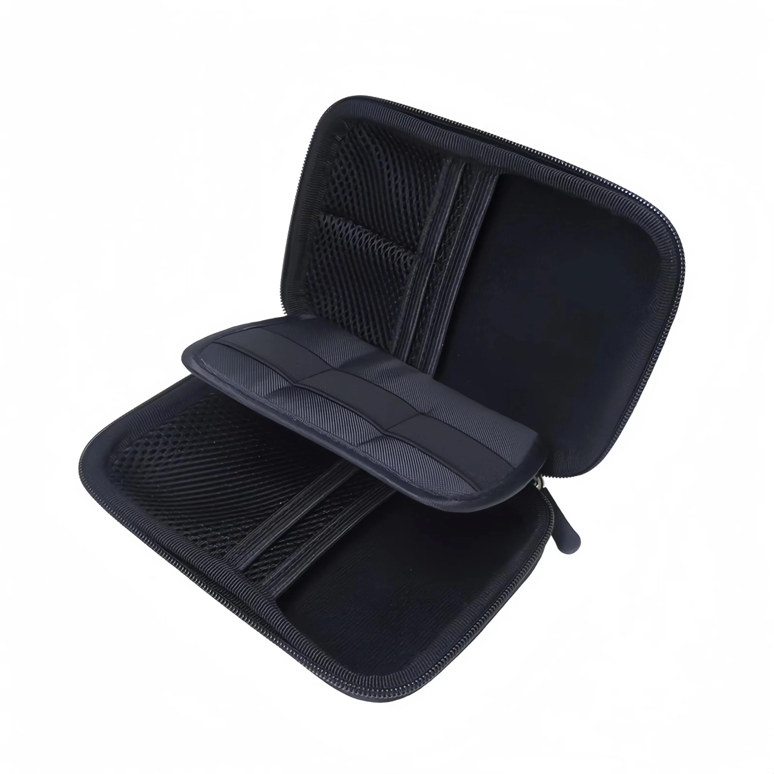 Higher Quality Hard Drive case 2.5 inch External Drive Storage Carrying Bag Travel Cable Organizer Bag Electronic Organizer Travel case Travel Essentials （1 Black Cable Organizer Bag ） - Image 2