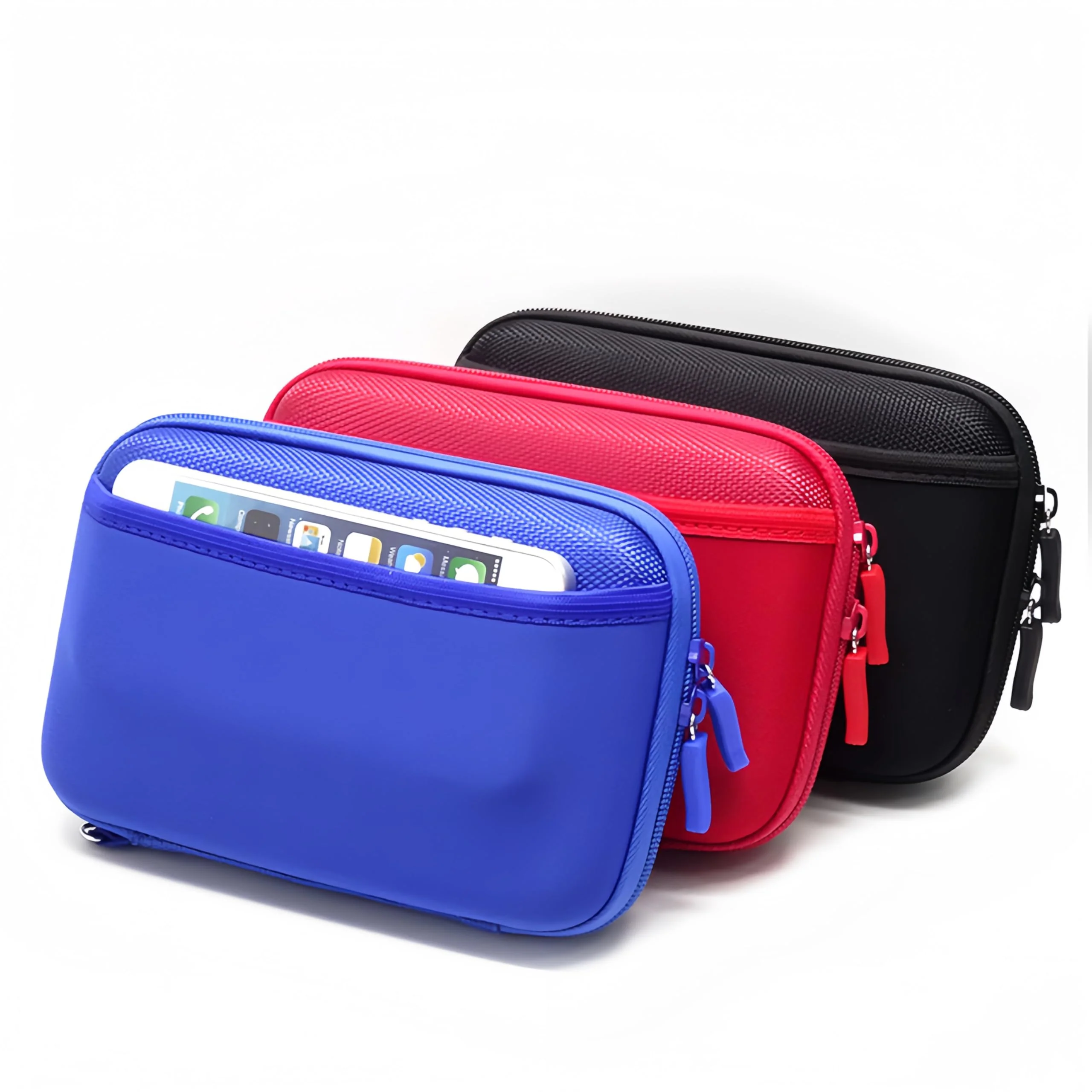 Higher Quality Hard Drive case 2.5 inch External Drive Storage Carrying Bag Travel Cable Organizer Bag Electronic Organizer Travel case Travel Essentials （1 Black Cable Organizer Bag ） - Image 5