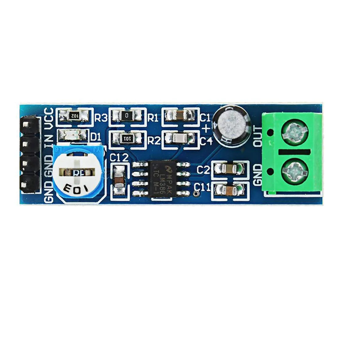 HiLetgo 5pcs LM386 Mono Audio Amplifier Module 200 Times AMP Solo 5V-12V 10K Adjustable - Image 2