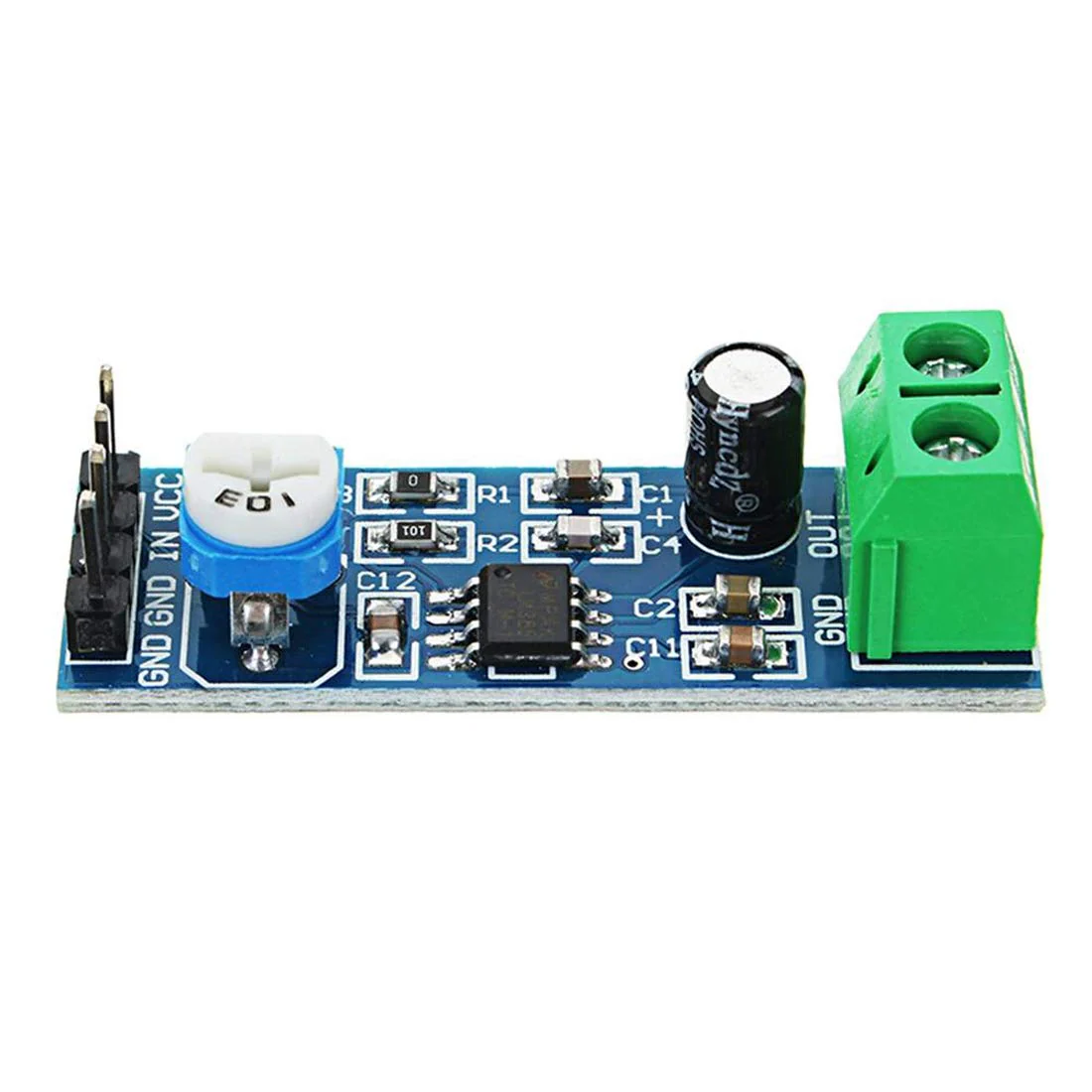 HiLetgo 5pcs LM386 Mono Audio Amplifier Module 200 Times AMP Solo 5V-12V 10K Adjustable - Image 3