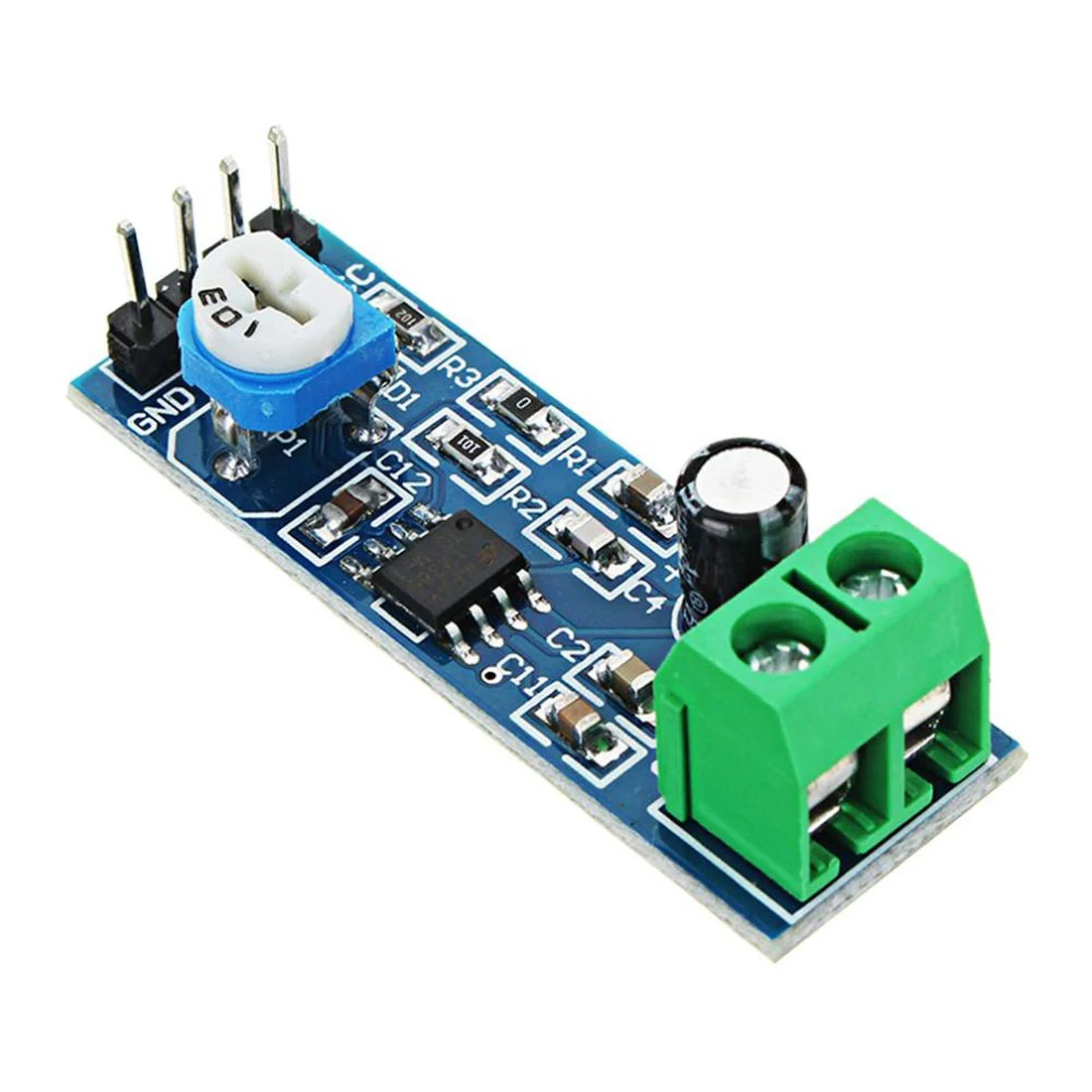 HiLetgo 5pcs LM386 Mono Audio Amplifier Module 200 Times AMP Solo 5V-12V 10K Adjustable - Image 4