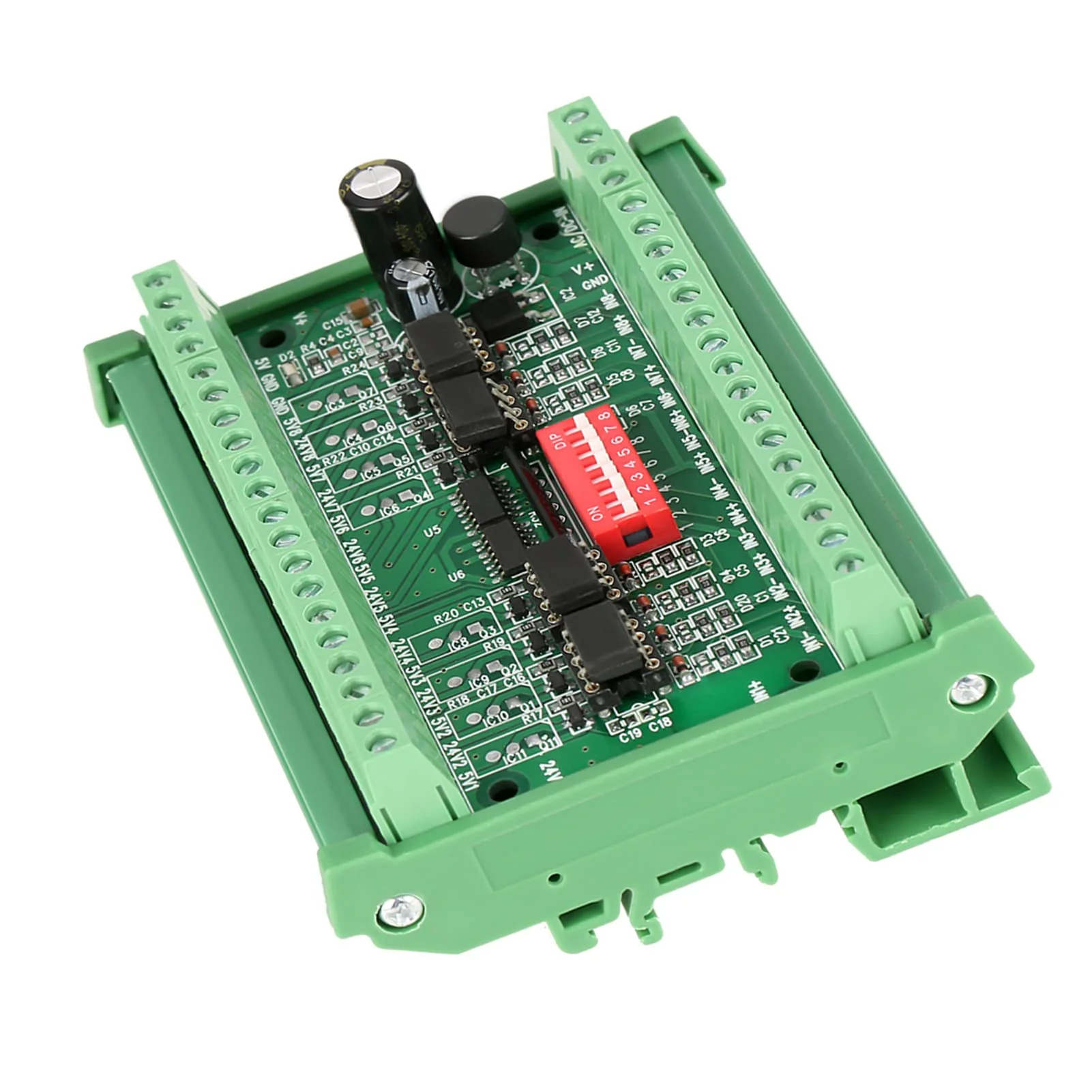 Hilitand 10MHz 8 Channel NPN/PNP to NPN 5V/24V Rectangular Signal Conversion Level Converter Module - Image 3