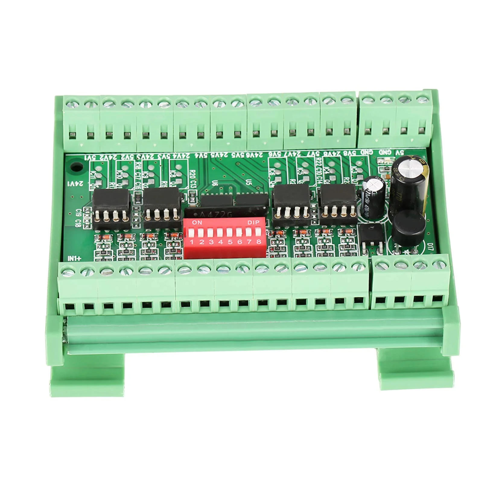 Hilitand 10MHz 8 Channel NPN/PNP to NPN 5V/24V Rectangular Signal Conversion Level Converter Module - Image 4