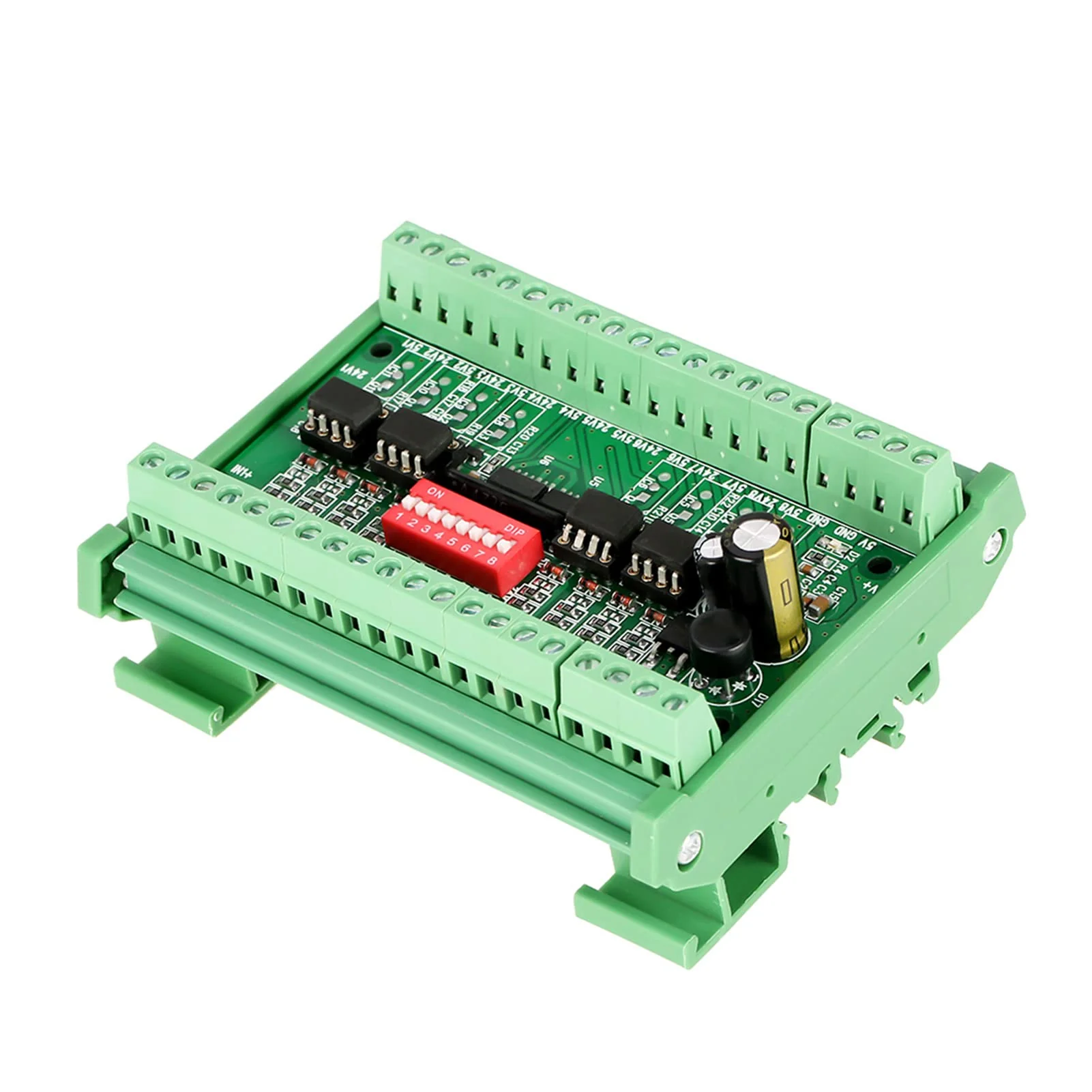 Hilitand 10MHz 8 Channel NPN/PNP to NPN 5V/24V Rectangular Signal Conversion Level Converter Module - Image 5