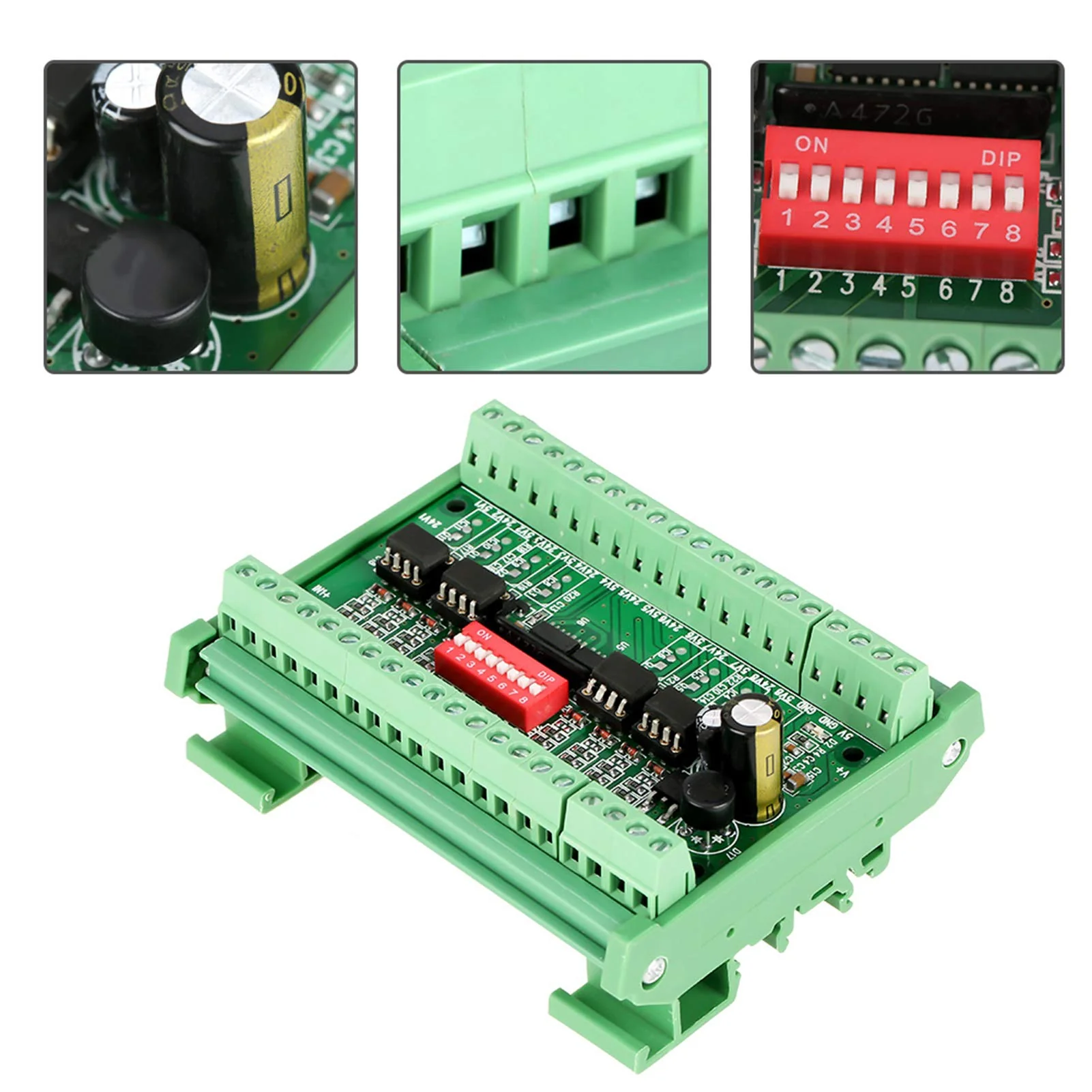 Hilitand 10MHz 8 Channel NPN/PNP to NPN 5V/24V Rectangular Signal Conversion Level Converter Module - Image 9