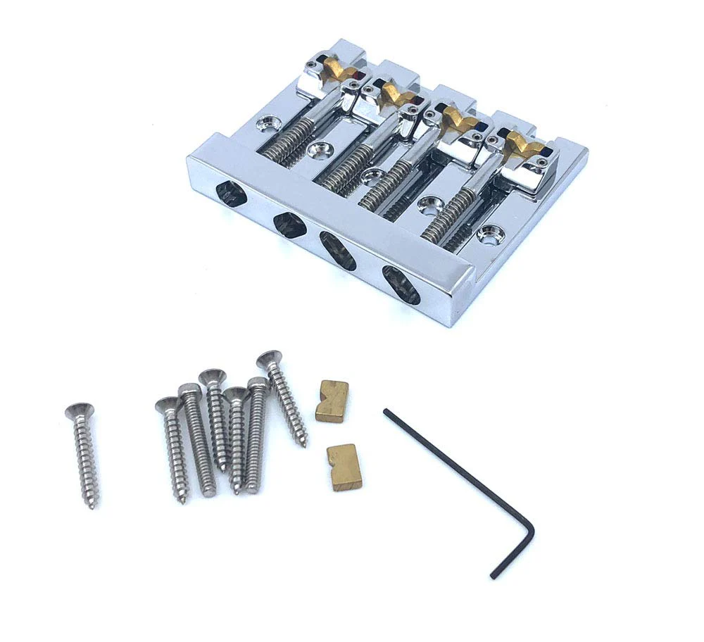 Hipshot KickAss High-mass Bass Bridge for 5-bolt Fender, Black - Image 2