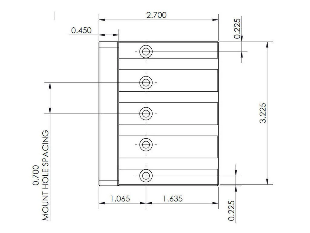 Hipshot KickAss High-mass Bass Bridge for 5-bolt Fender, Black - Image 4