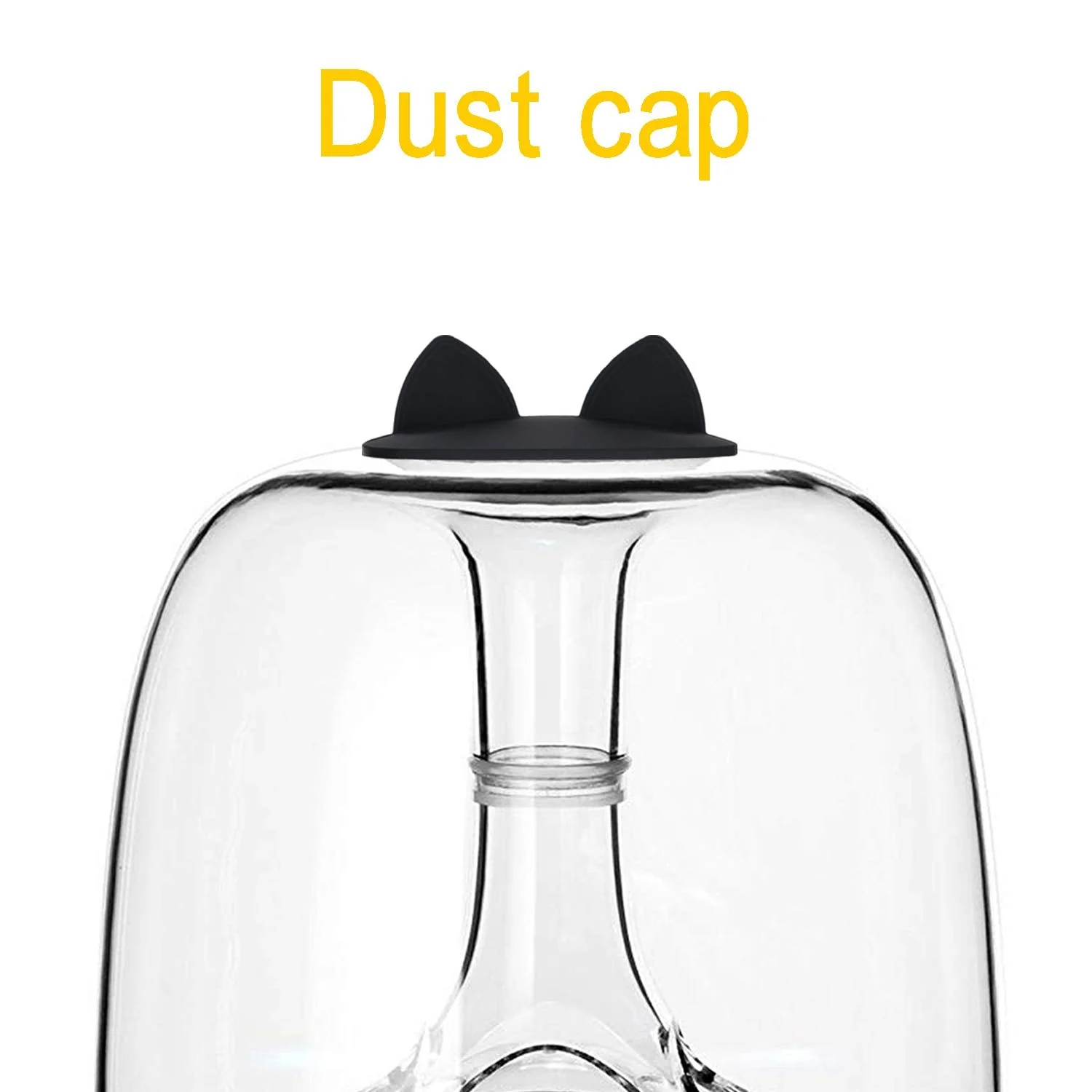 HK Aura Studio 4 Speaker Anti-dust Cover - Silicone Lip for Harman Kardon Soundsticks 2, 3, 4 and Aura Studio 1, 2, 3, 4 Bluetooth Transparent Speaker System (Cat Black) - Image 2
