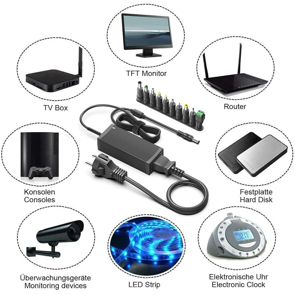 HKY 12V 3.5A Power Supply Charging Cable for Tenda 5G03 5G NR LTE WLAN Router, MokerLink 5 Port Managed Switch 42W for Cameras LED Strip Modem Transformer Power Adapter for Screens Electronic Devices - Image 4