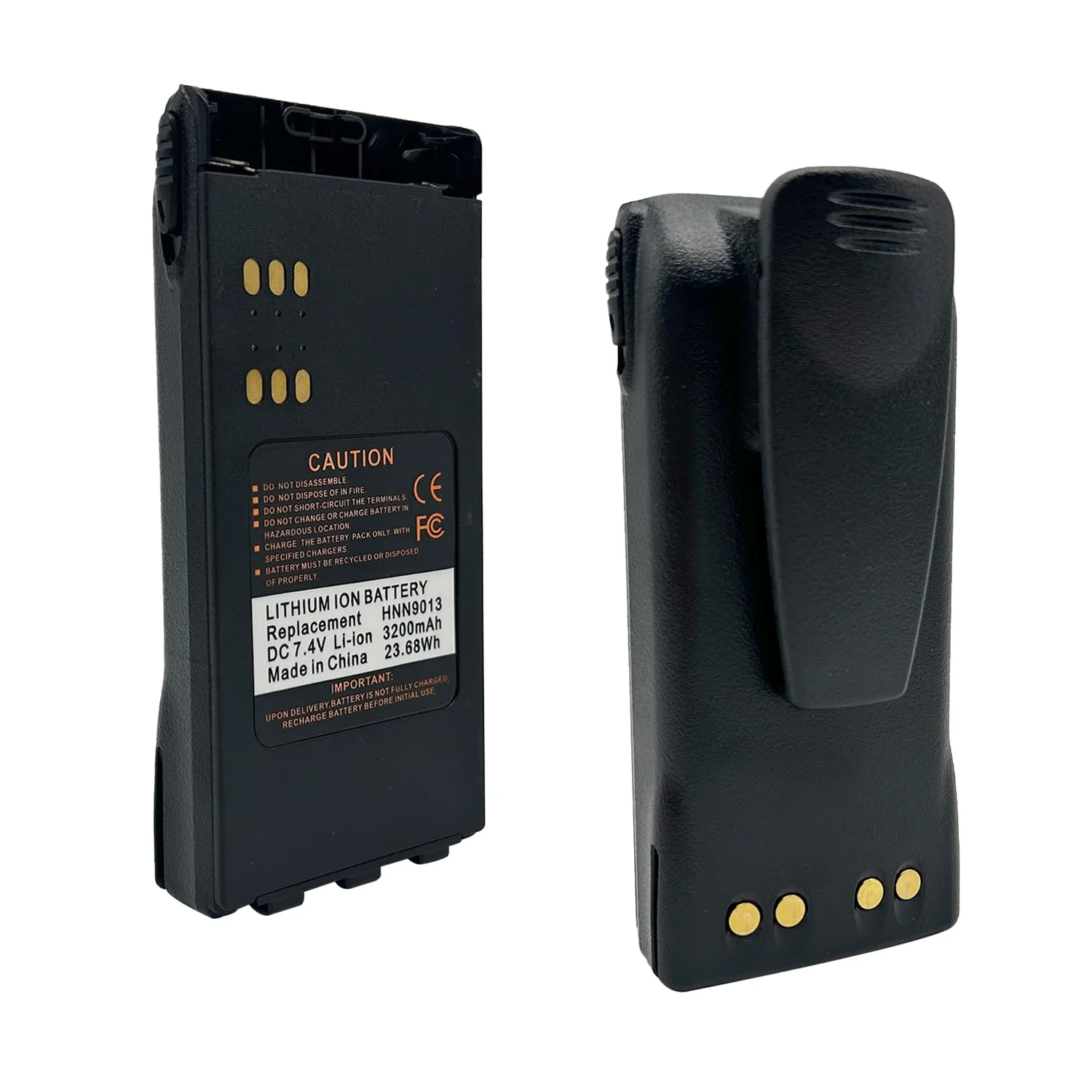 HNN9013D HNN9013 7.4V 3200mAh Li-ion Battery for Radio HT1250 HT750 HT1550 HT1225 GP328 GP340 GP360 GP380 GP640 GP680 GP1280 PR860 MTX850LS MTX9250 PRO5150 PRO7150 Walkie Talkie with Belt Clip - Image 4