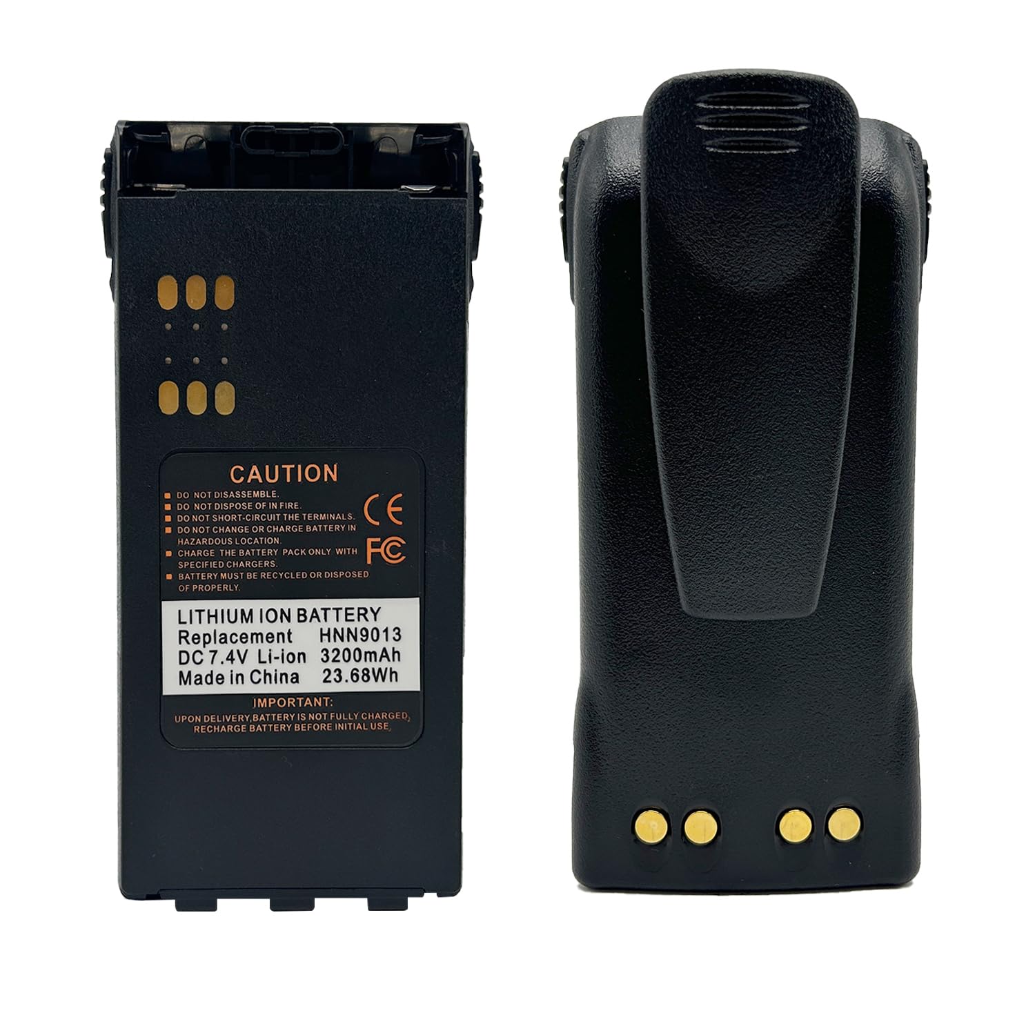 HNN9013D HNN9013 7.4V 3200mAh Li-ion Battery for Radio HT1250 HT750 HT1550 HT1225 GP328 GP340 GP360 GP380 GP640 GP680 GP1280 PR860 MTX850LS MTX9250 PRO5150 PRO7150 Walkie Talkie with Belt Clip - Image 6