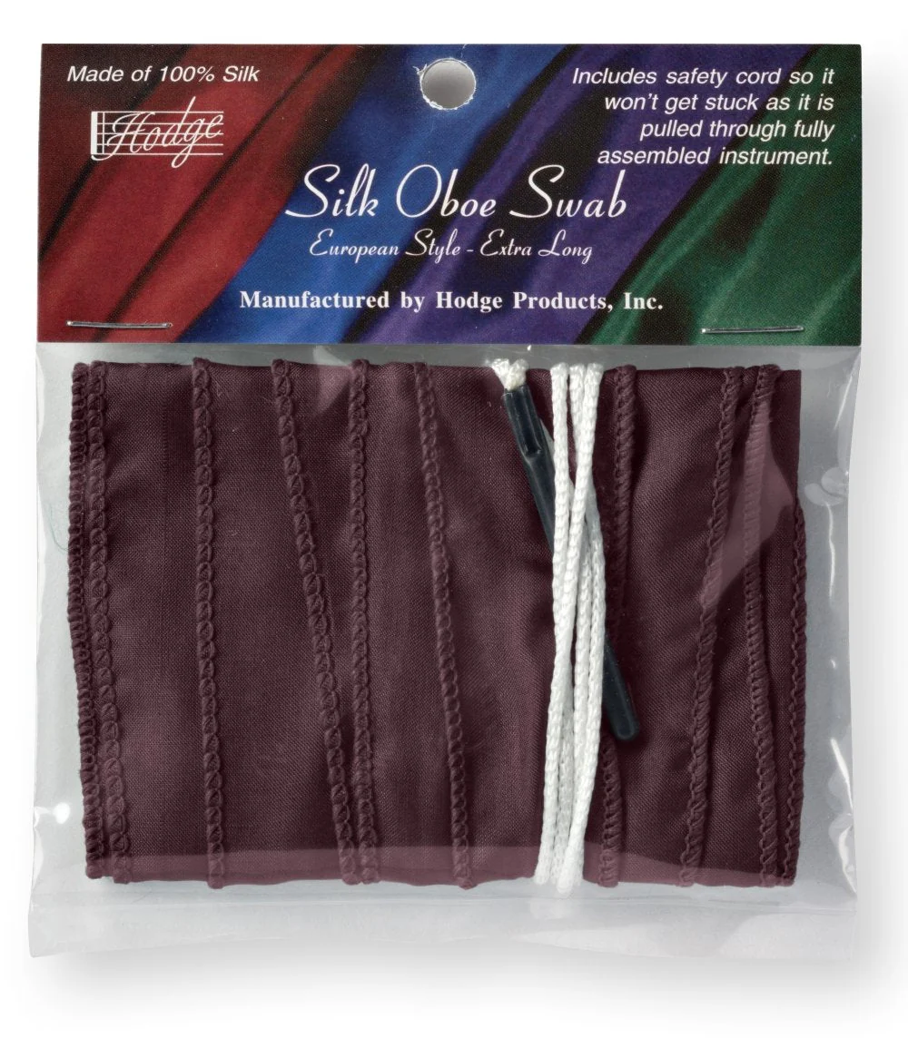 Hodge Silk Long Oboe Swab - Burgundy - Image 2