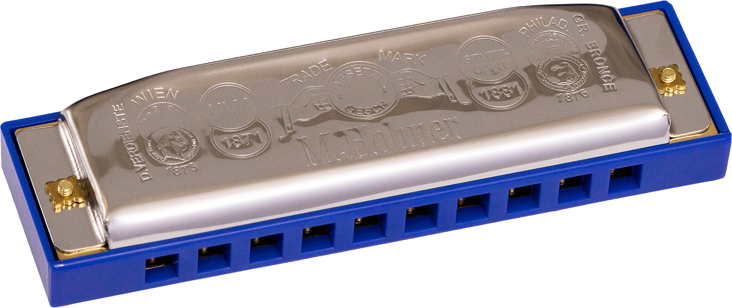 Hohner Accordions Hohner Harmonica Pentaharp Harmonica, Key of Low F Minor, Stainless steel (M21BX-FLM) - Image 2
