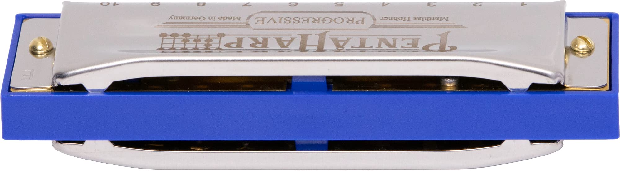 Hohner Accordions Hohner Harmonica Pentaharp Harmonica, Key of Low F Minor, Stainless steel (M21BX-FLM) - Image 3