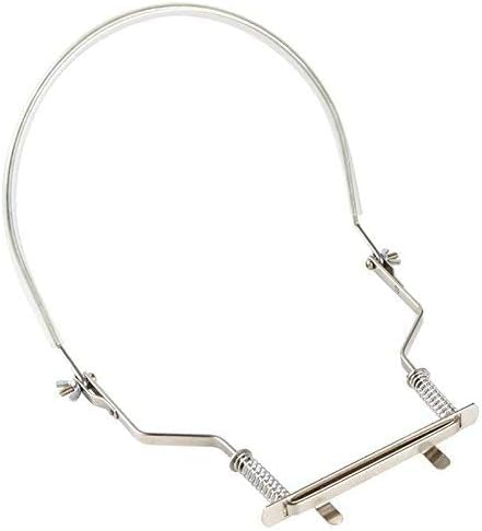 Hohner Harmonica Holder HH01,10 Hole Professional Harmonica Holder Neck, Anti-Scratch Adjustable Harmonica Neck Brace,Hands-Free & Juliet Music Note Sticker Silver - Image 2