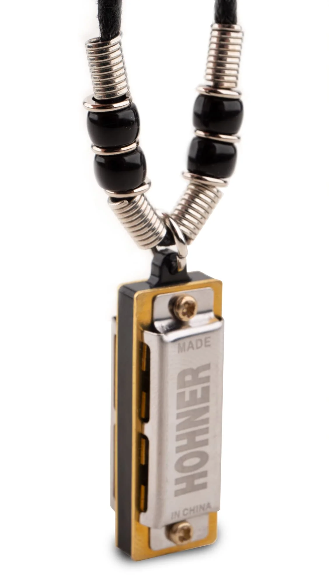 HOHNER Mini Harmonica Necklace Black black (black 19-3911tcx) - Image 2