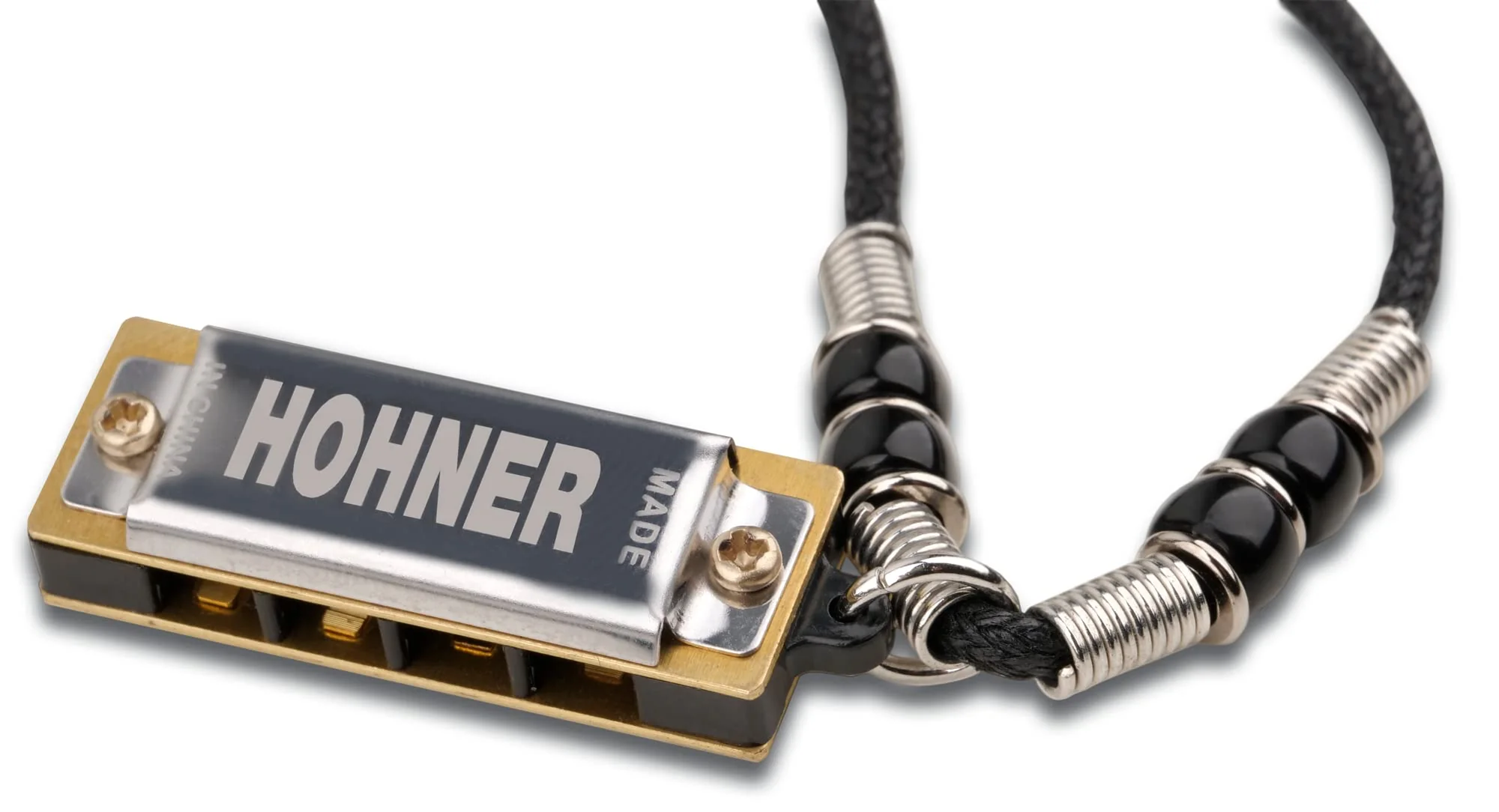 HOHNER Mini Harmonica Necklace Black black (black 19-3911tcx) - Image 7