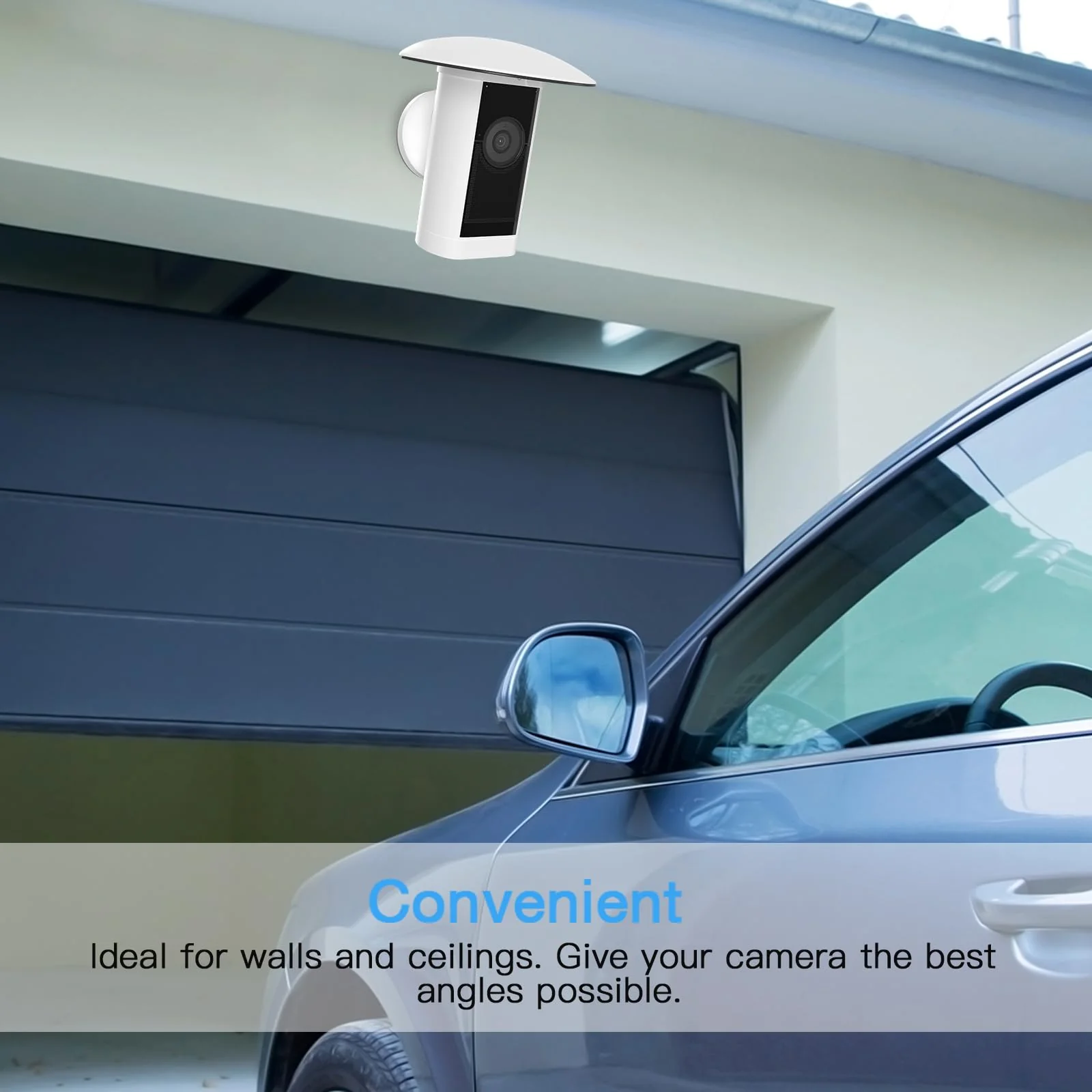 HOLACA Sun Rain Shade Camera Cover for Stick Up Cam Pro, Camera Shield for Resistant UV (White) White - Image 7