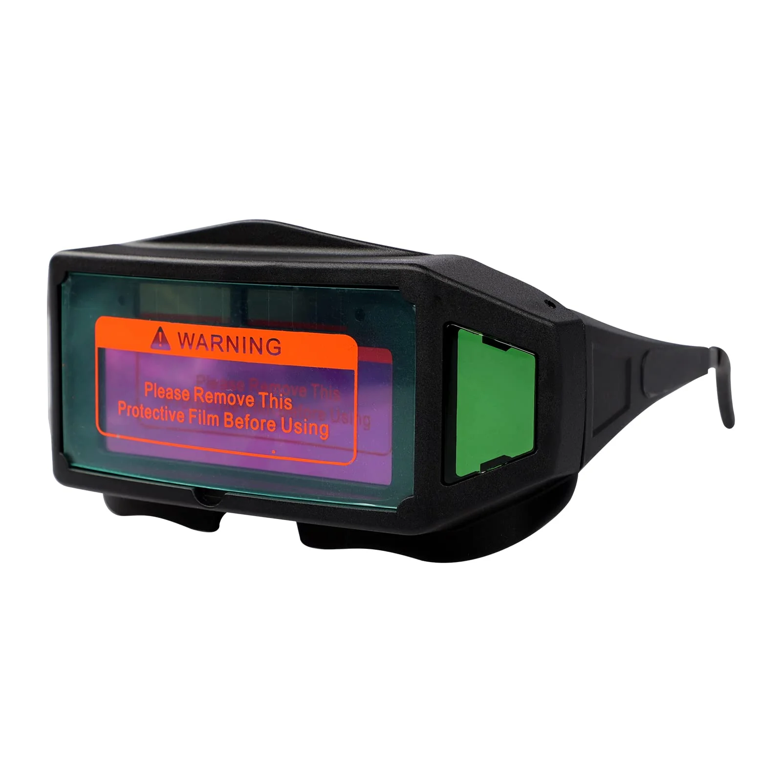 Holiberty Panoramic View Welding Glasses Solar Powered Auto Darkening Welding Lens Safety Eye Protection Goggles Weld Tool Black - Image 6
