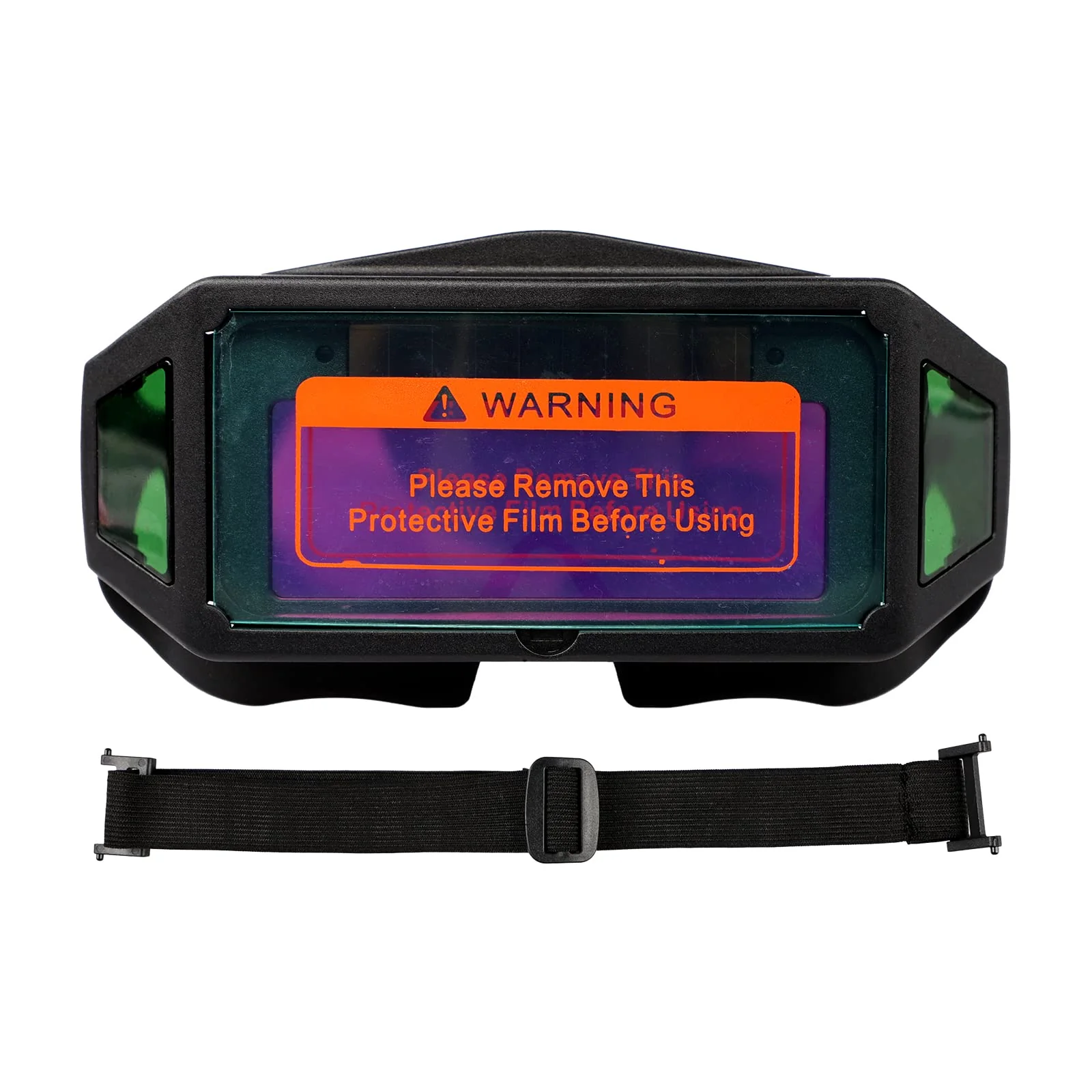 Holiberty Panoramic View Welding Glasses Solar Powered Auto Darkening Welding Lens Safety Eye Protection Goggles Weld Tool Black - Image 7