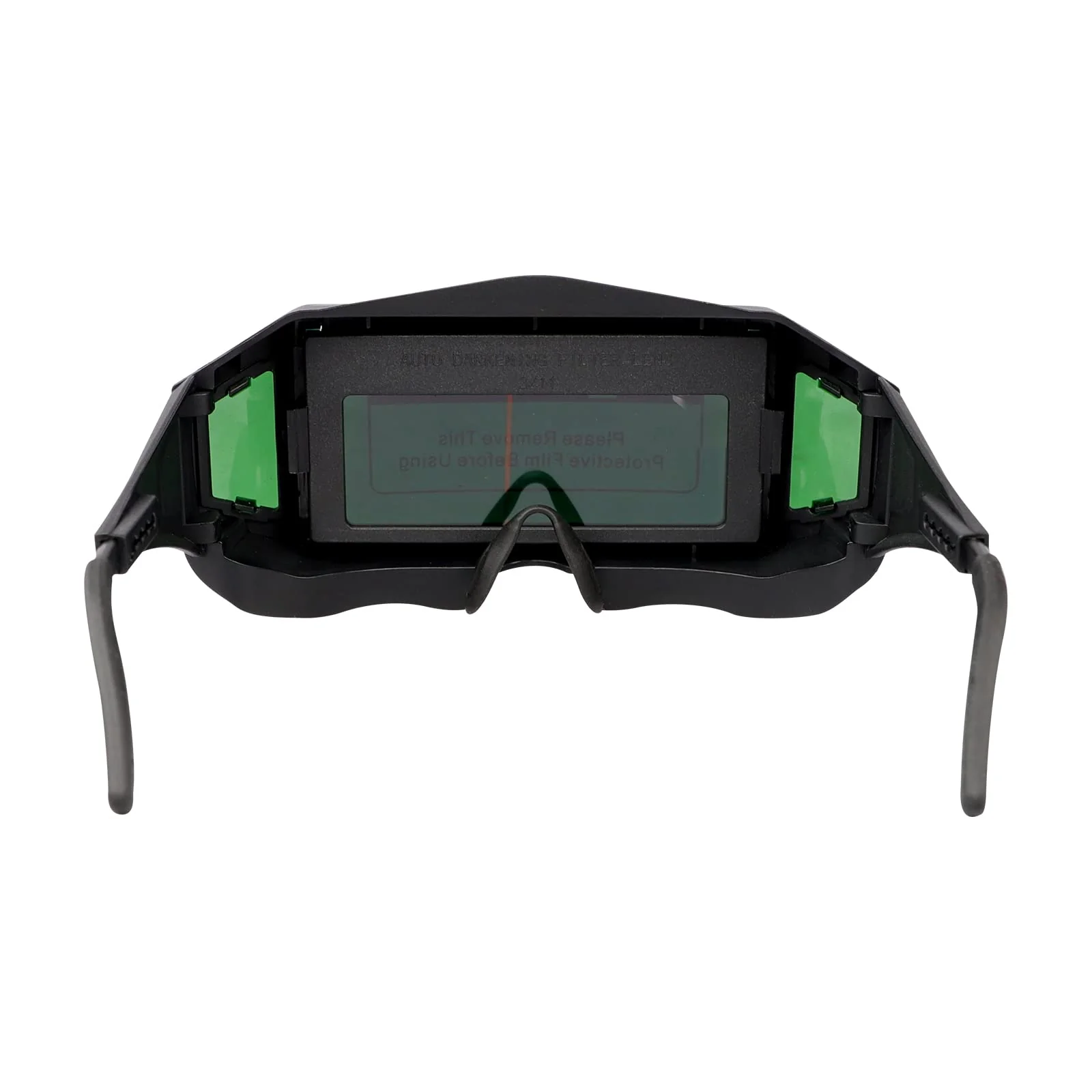 Holiberty Panoramic View Welding Glasses Solar Powered Auto Darkening Welding Lens Safety Eye Protection Goggles Weld Tool Black - Image 9