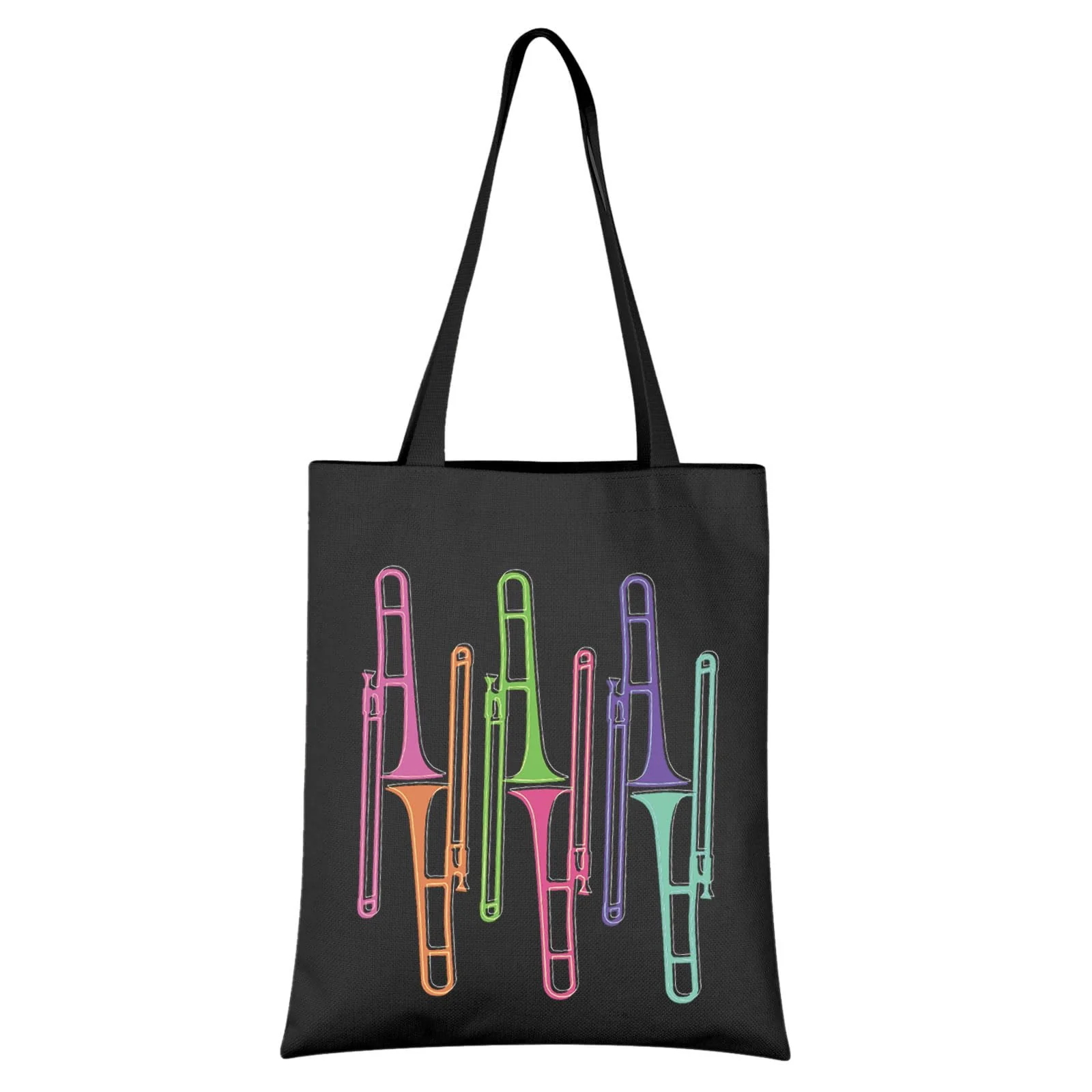 HOLLP Trombone Player Gift Trombone Musician Tote Bag Music Instrument Gift Music Lover Trombonist B - Image 7