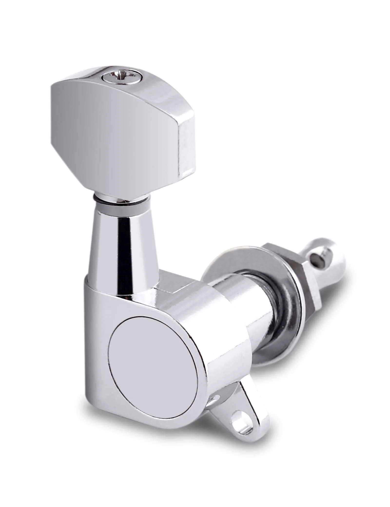 Holmer Sealed String Tuning Pegs Tuning Machines Grover Machine Heads Tuners Tuning Keys 3 Left 3 Right for Acoustic Guitar or Electric Guitar Chrome. - Image 9