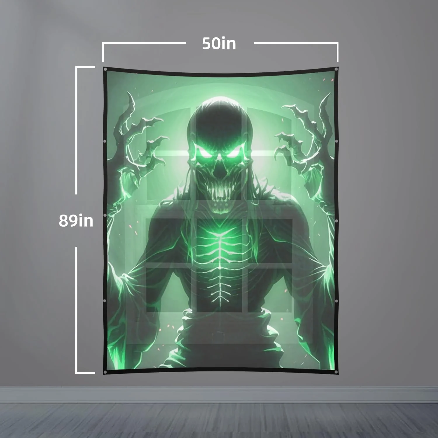 Holographic Rear Projection Screen Foldable: Indoor Projection Screens 50" x 89" Projectors Halloween Video Movie Night for Hang Wall Mounting skerell-100 - Image 4