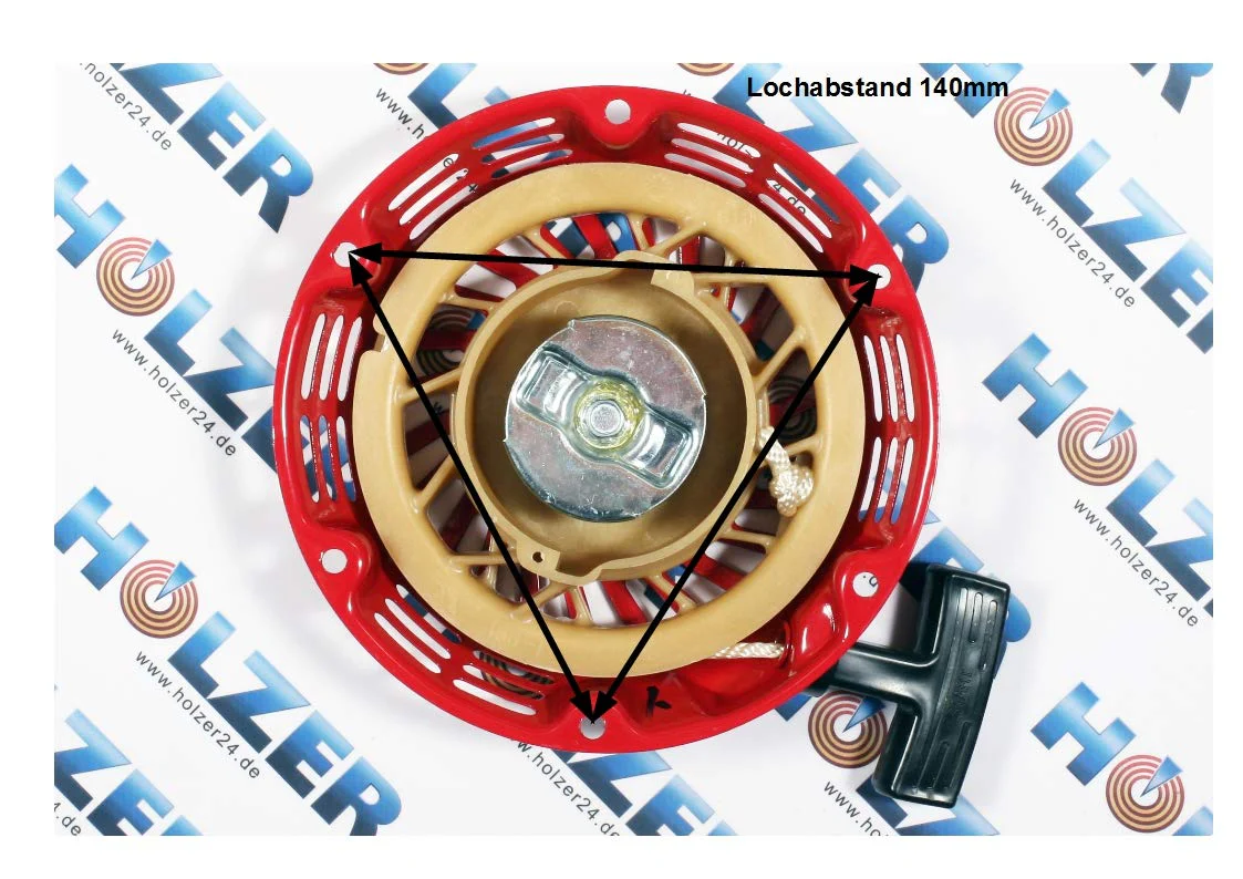 HOLZER Pull Starter for 5.5 & 6.5 HP Petrol Engines and Power Generators/Red - Image 3